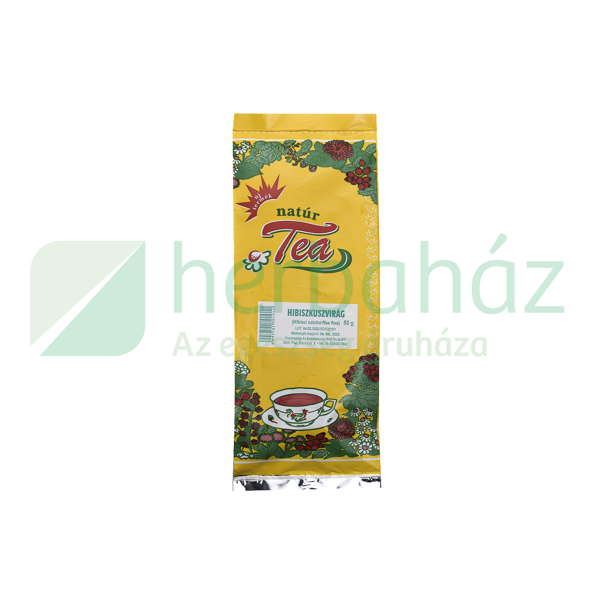 NATÚR HIBISZKUSZVIRÁG TEA 50G