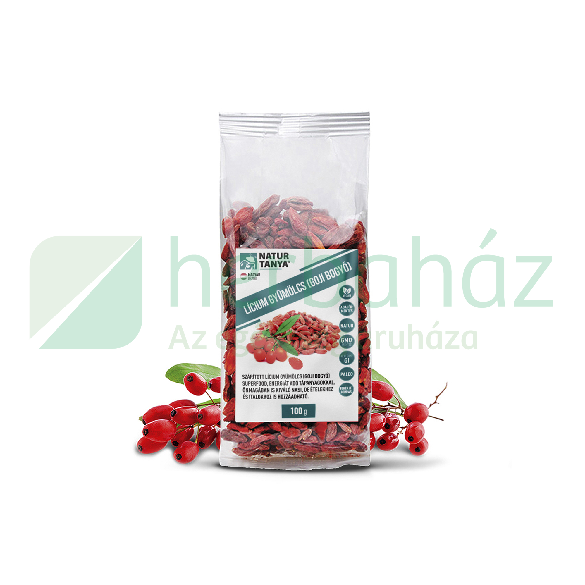 NATUR TANYA GOJI BOGYÓ (LÍCIUM GYÜMÖLCS-LYCIUM BARBARUM) 100G