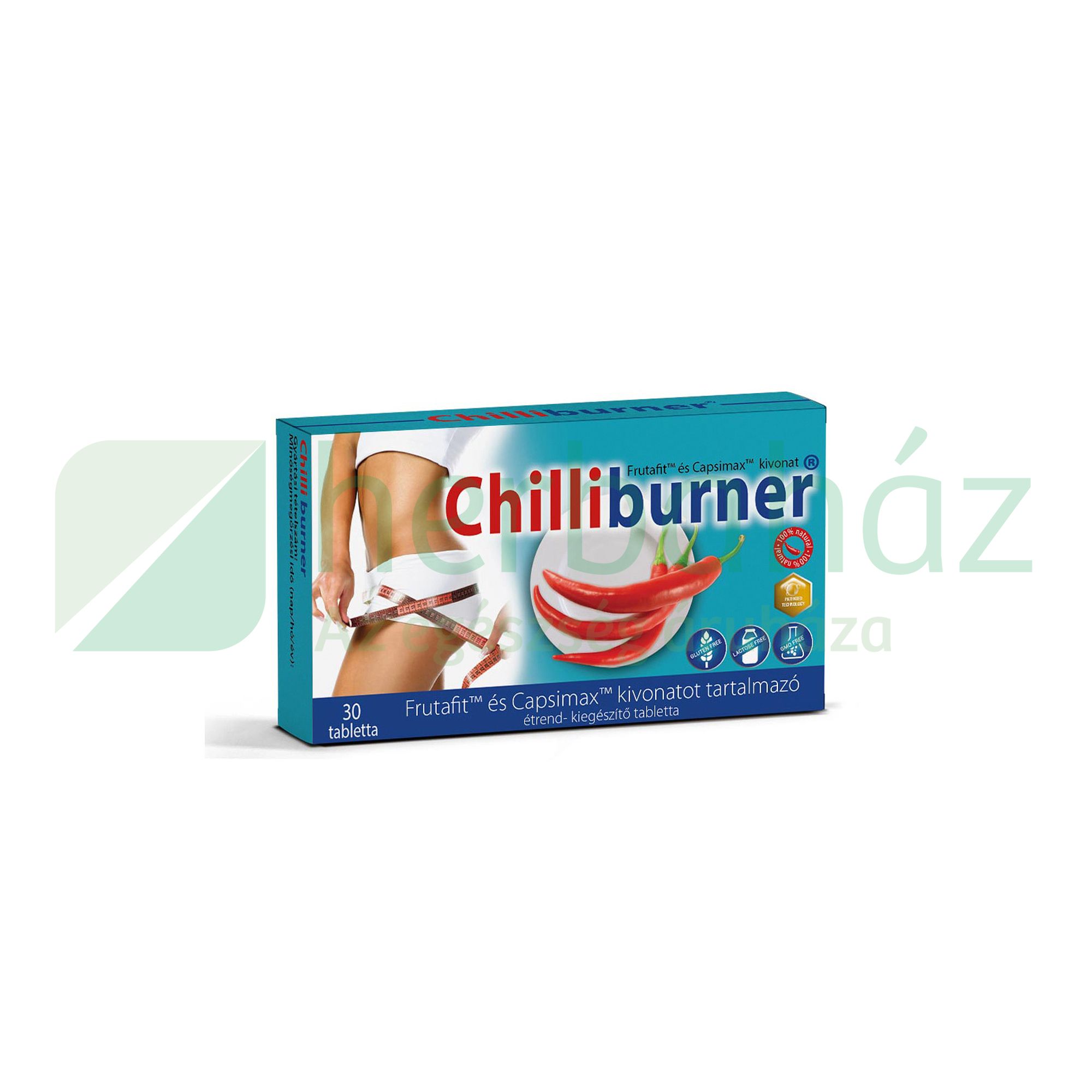 Zsírégető Chili tabletta - szabadalommal, egy tablettában 15db chilipaprika kapszaicinnel
