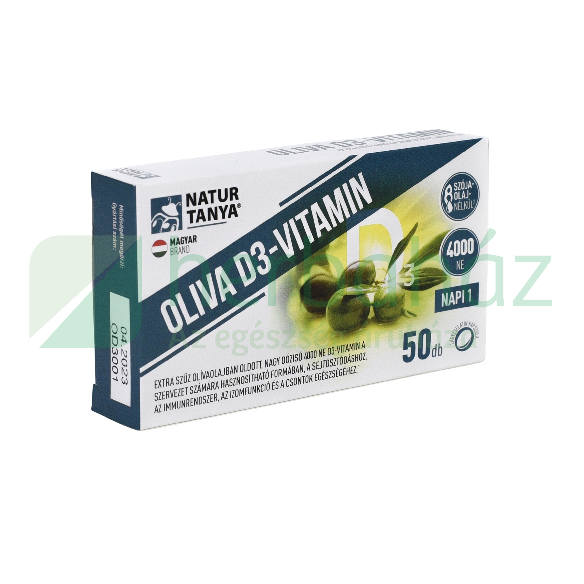 NATUR TANYA OLIVA D3-VITAMIN 50DB