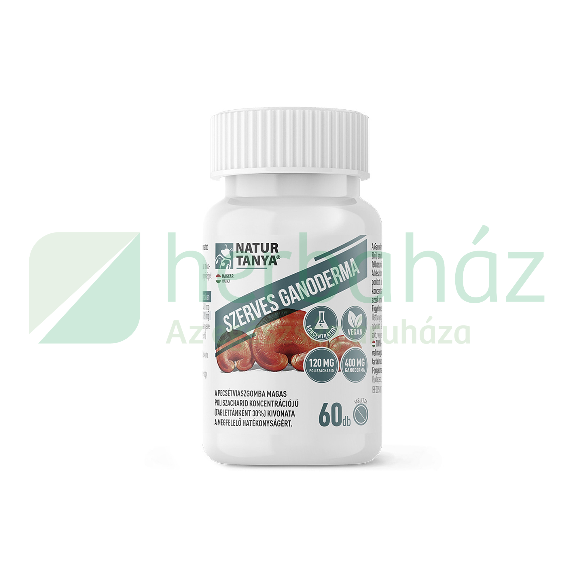 NATUR TANYA SZERVES GANODERMA (PECSÉTVIASZGOMBA) 60DB