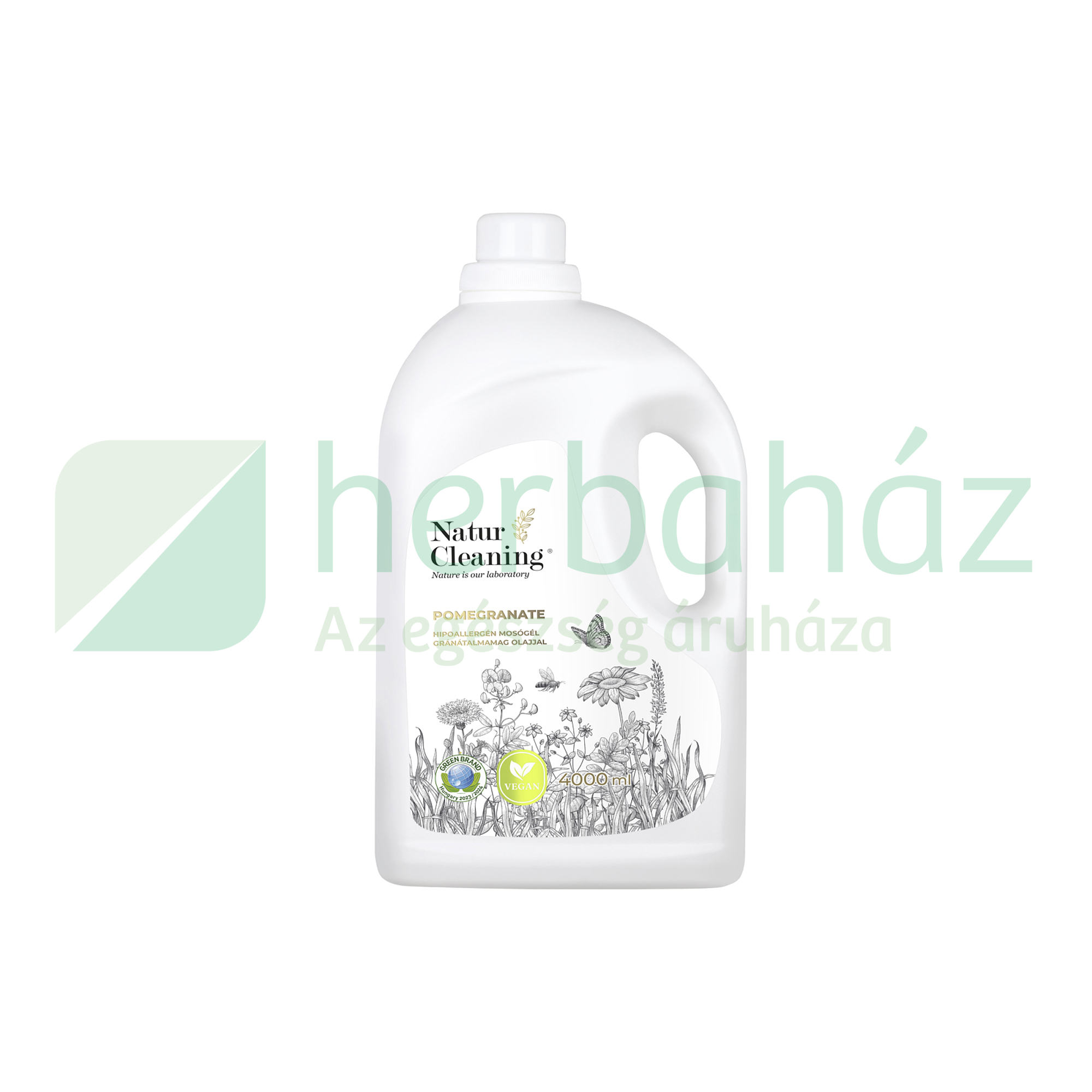 NATURCLEANING HIPOALLERGÉN MOSÓGÉL GRÁNÁTALMAMAG OLAJJAL 4000ML