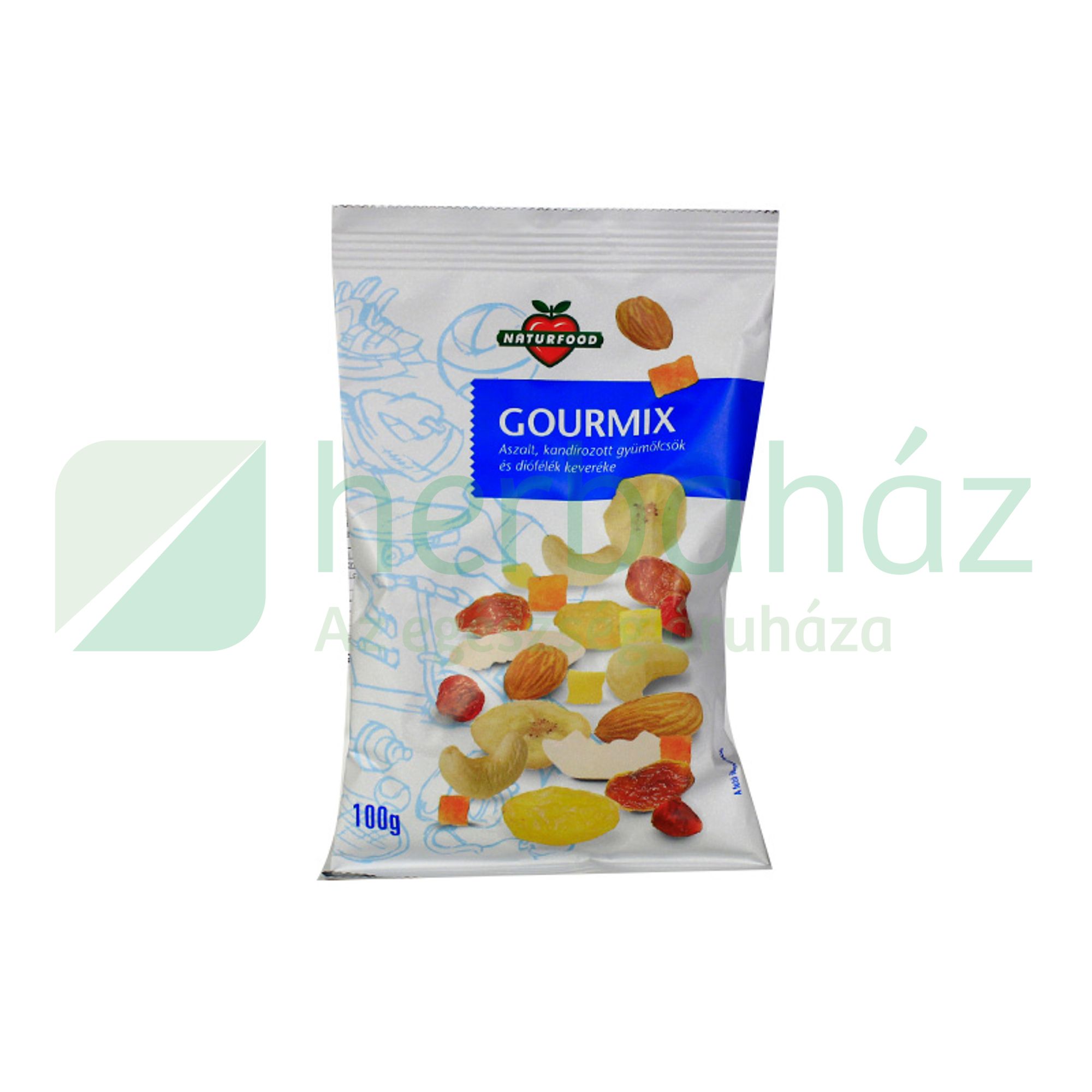 NATURFOOD GOURMIX ASZALT GYÜMÖLCSKEVERÉK 100G