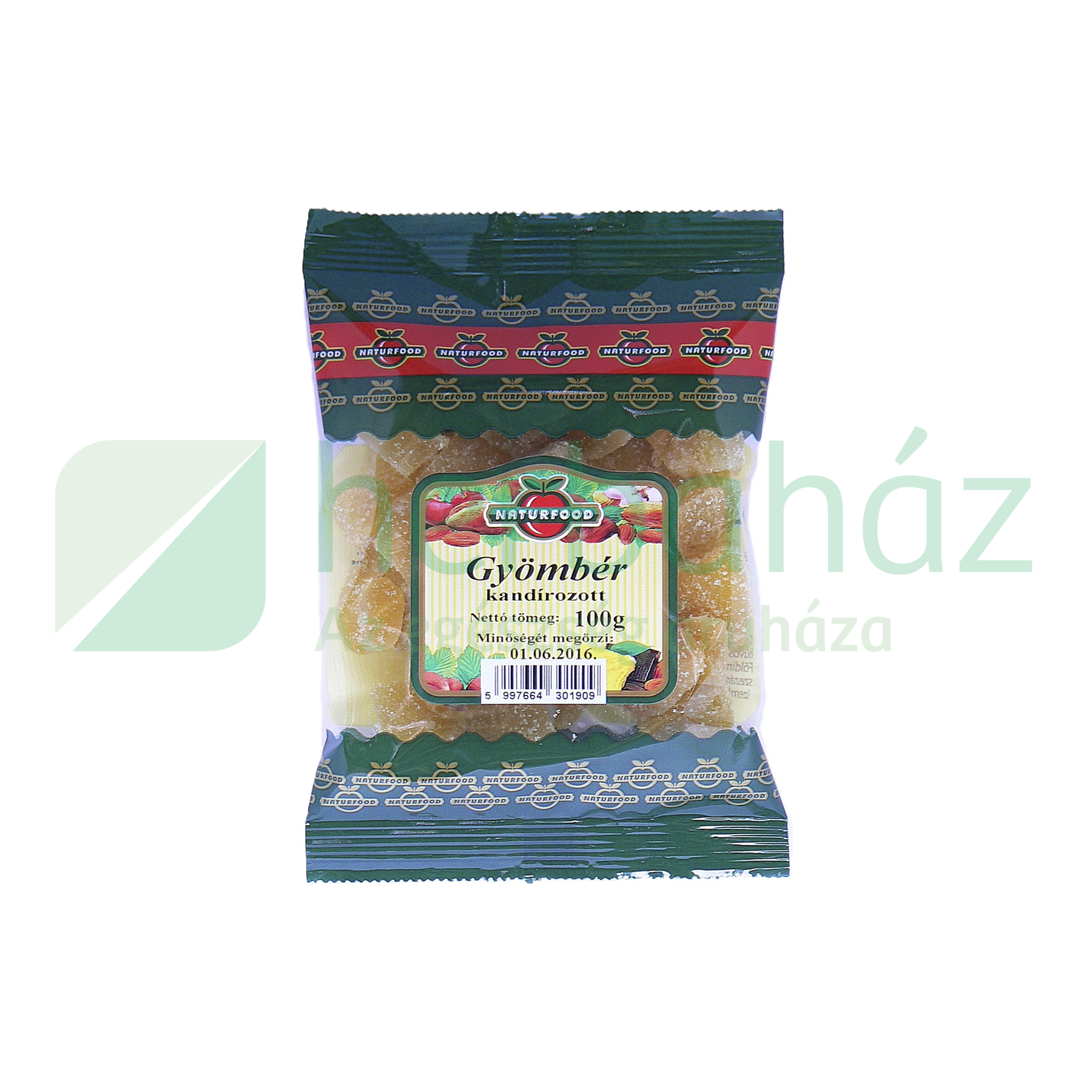 NATURFOOD KANDÍROZOTT GYÖMBÉR 100G