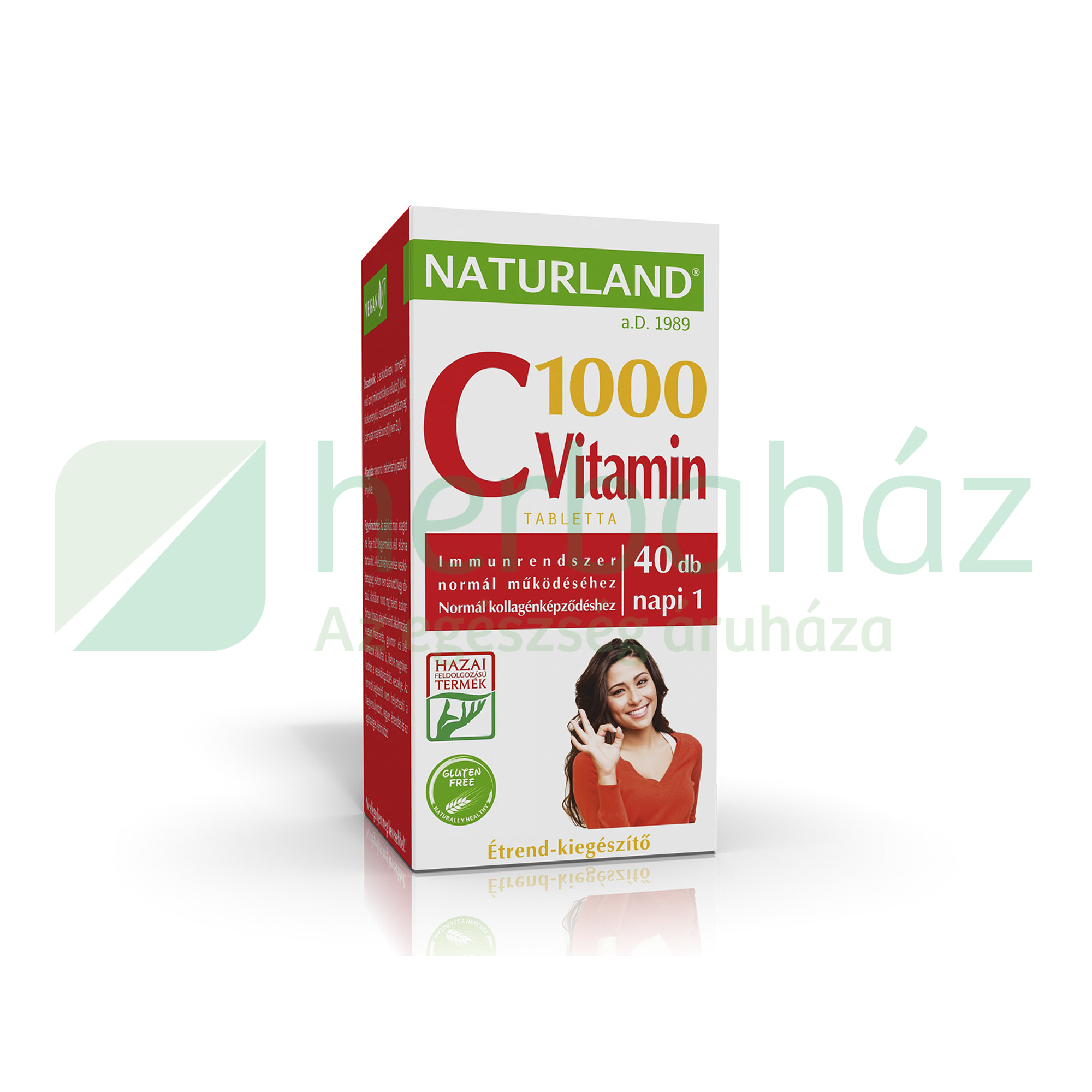 NATURLAND C-VITAMIN 1000MG TABLETTA 40DB