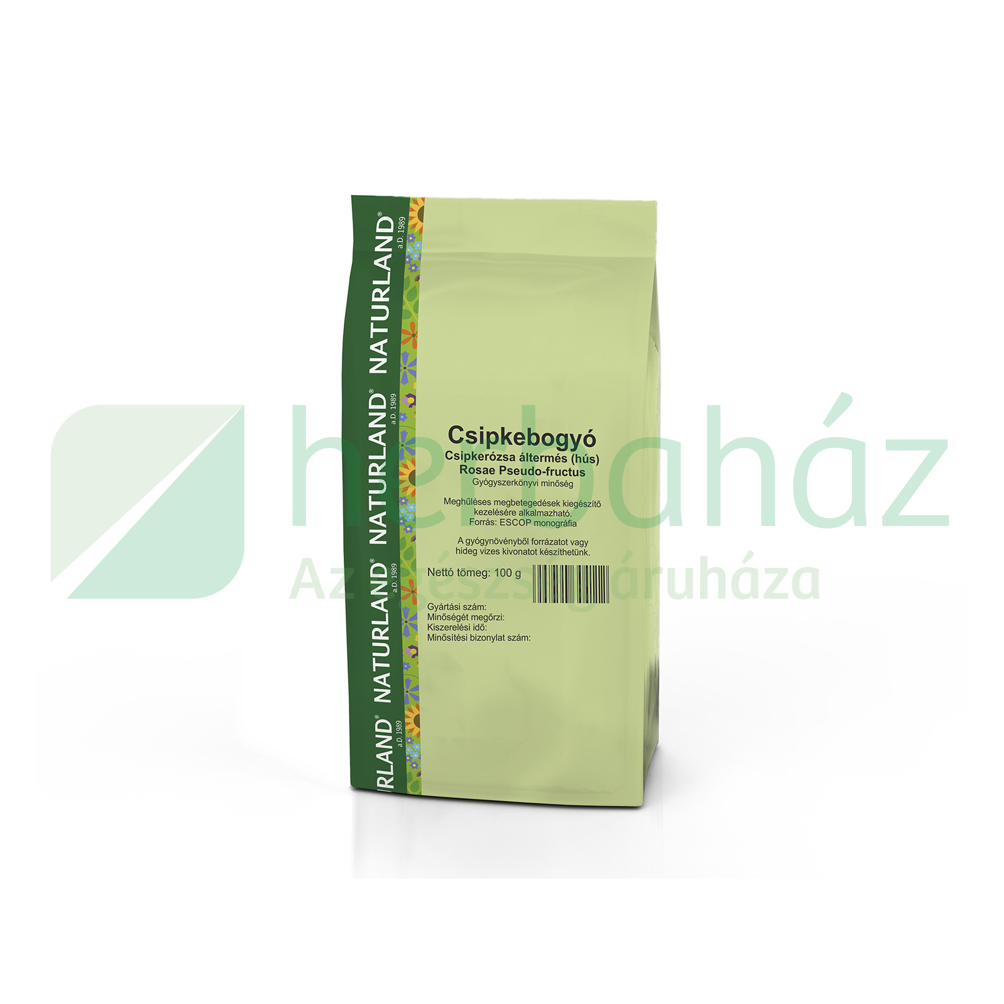 NATURLAND CSIPKERÓZSA TERMÉSHÚS 100G