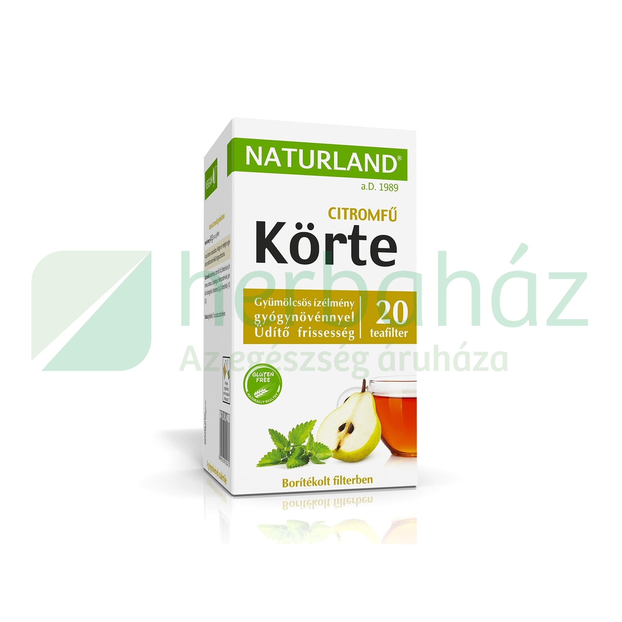 NATURLAND GYÜMÖLCSTEA KÖRTE CITROMFŰ TEA 2X20G