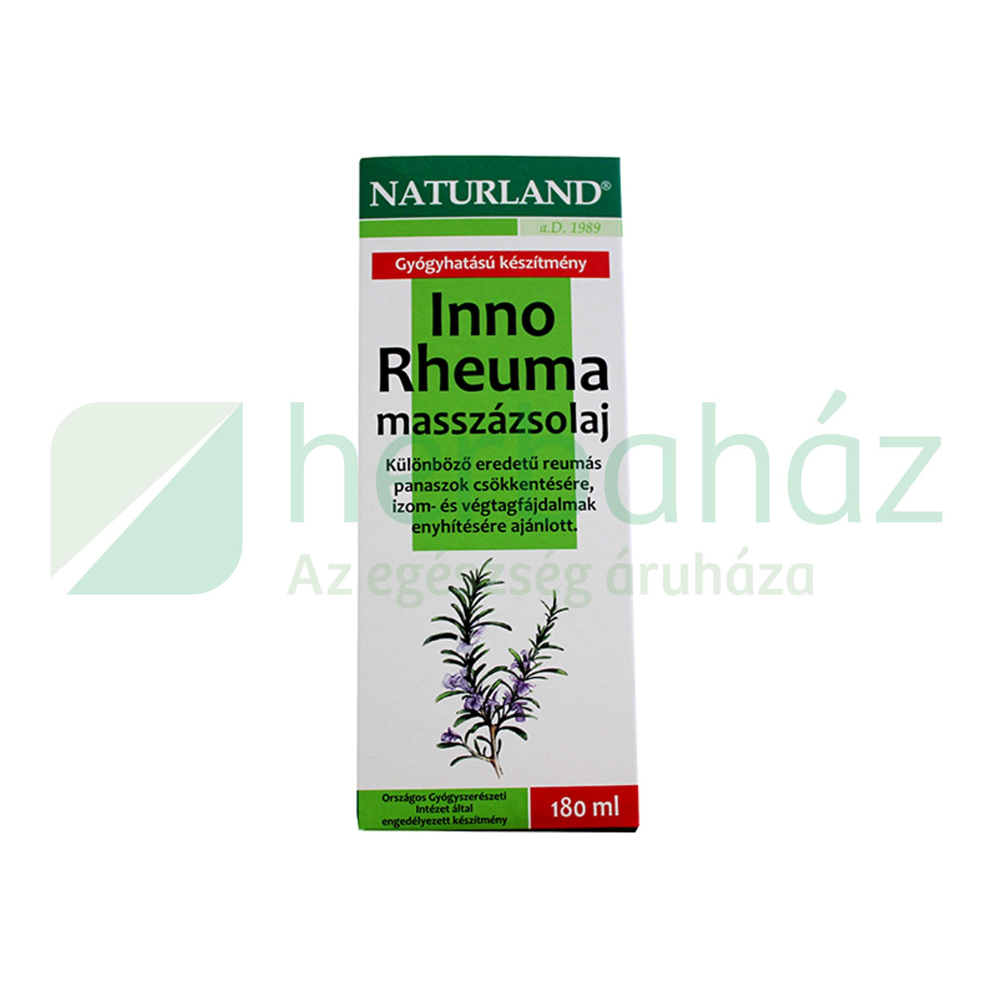 NATURLAND INNO RHEUMA MASSZÁZSOLAJ 180ML