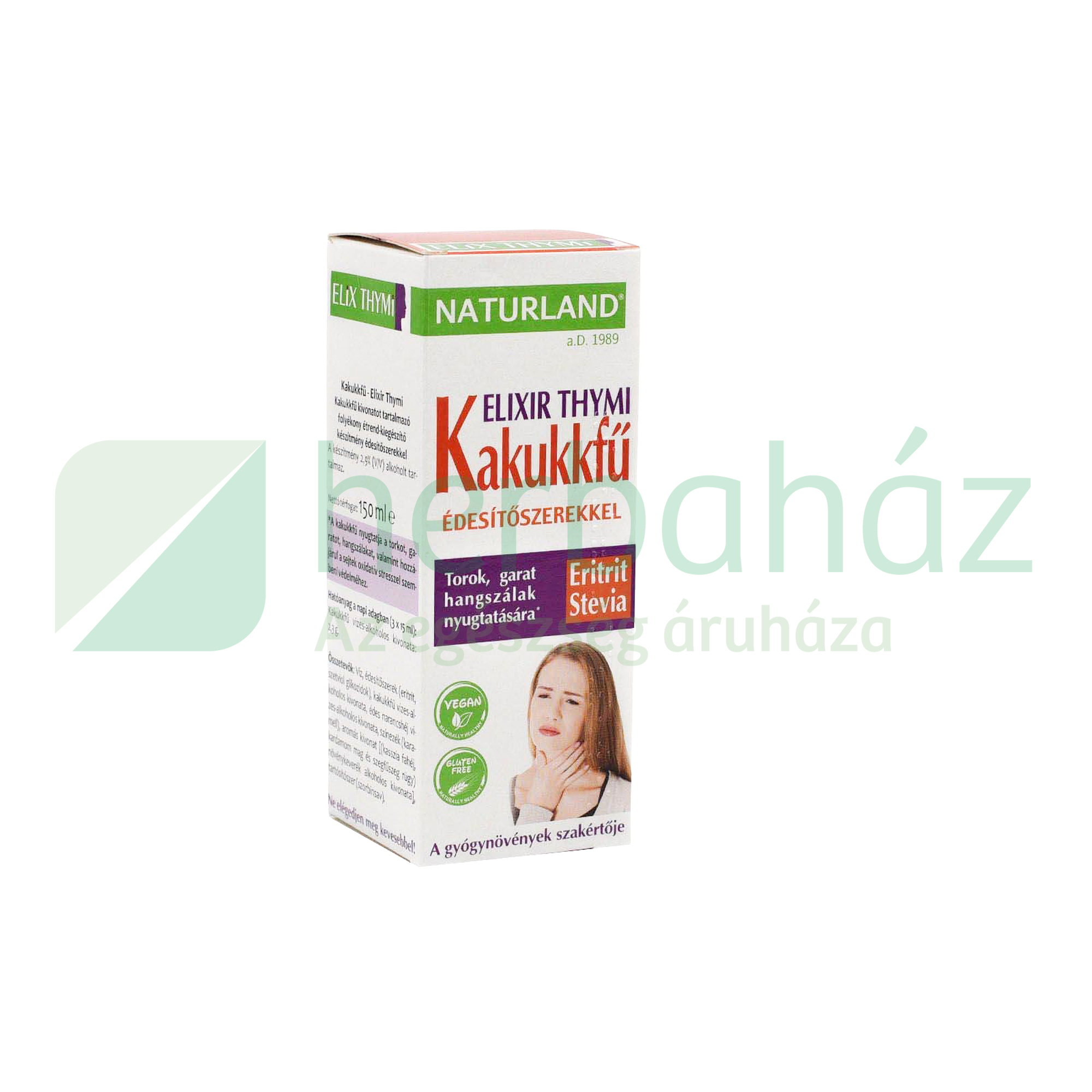 NATURLAND KAKUKKFŰ (ELIXIR THYMI) ÉDESÍTŐSZERREL 150ML