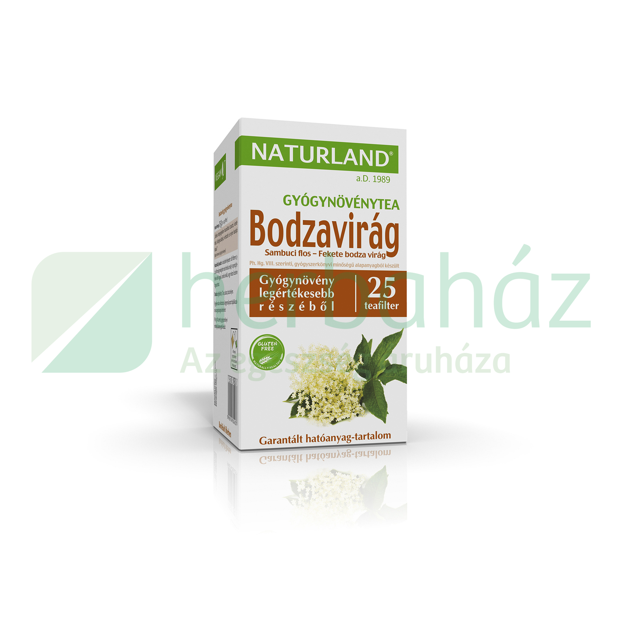 NATURLAND TEA BODZAVIRÁG FILTERES 25DB