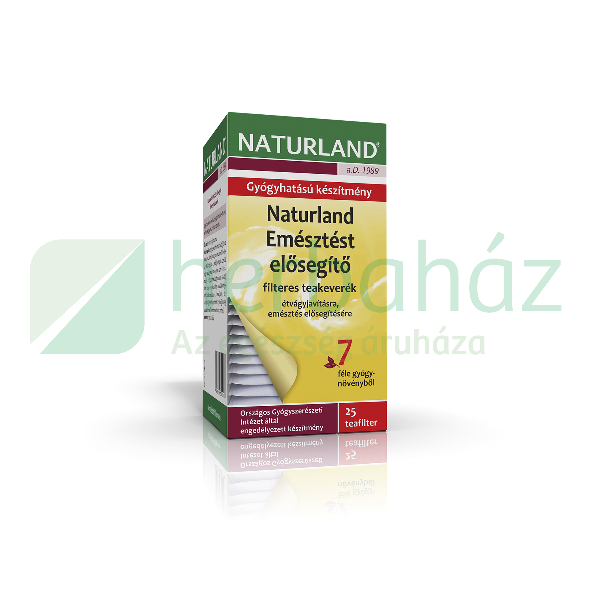 NATURLAND TEA EMÉSZTÉST ELŐSEGÍTŐ FILTERES 25DB