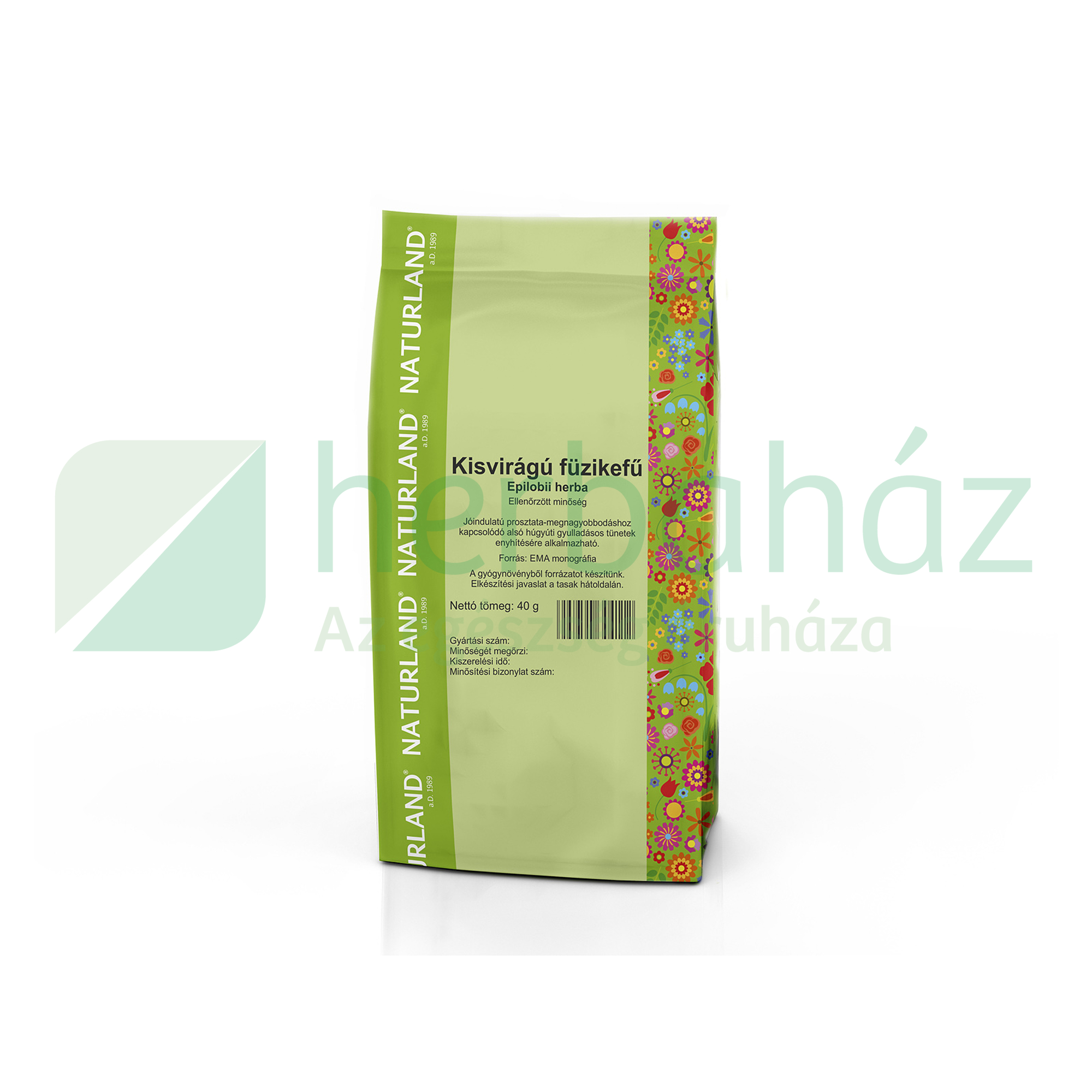 NATURLAND TEA KISVIRÁGÚ FÜZIKE SZÁLAS 40G