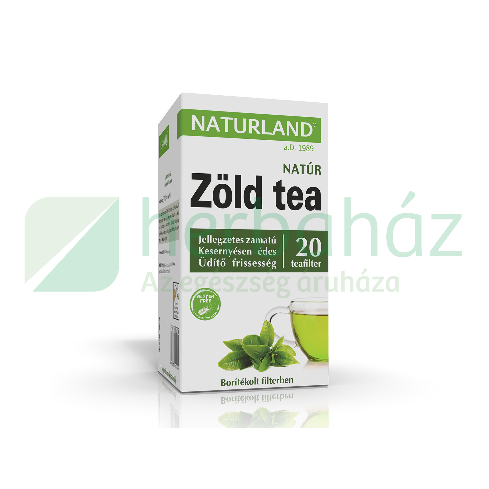 NATURLAND ZÖLD TEA NATÚR FILTERES 20DB