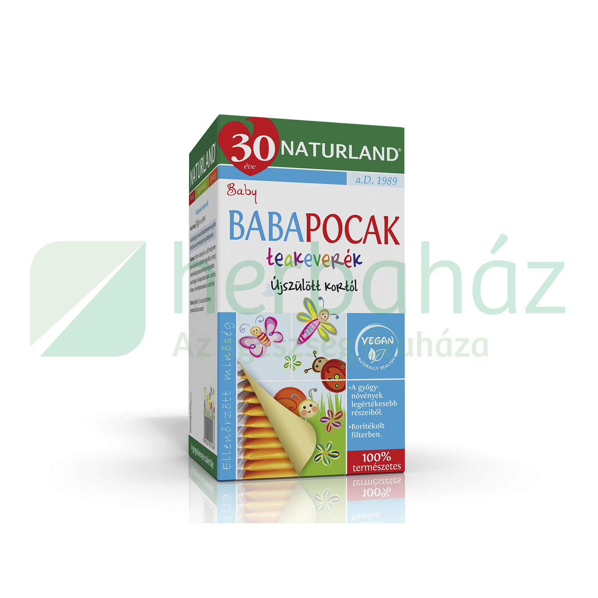 NATURLAND TEAKEVERÉK BABAPOCAK FILTERES 20DB