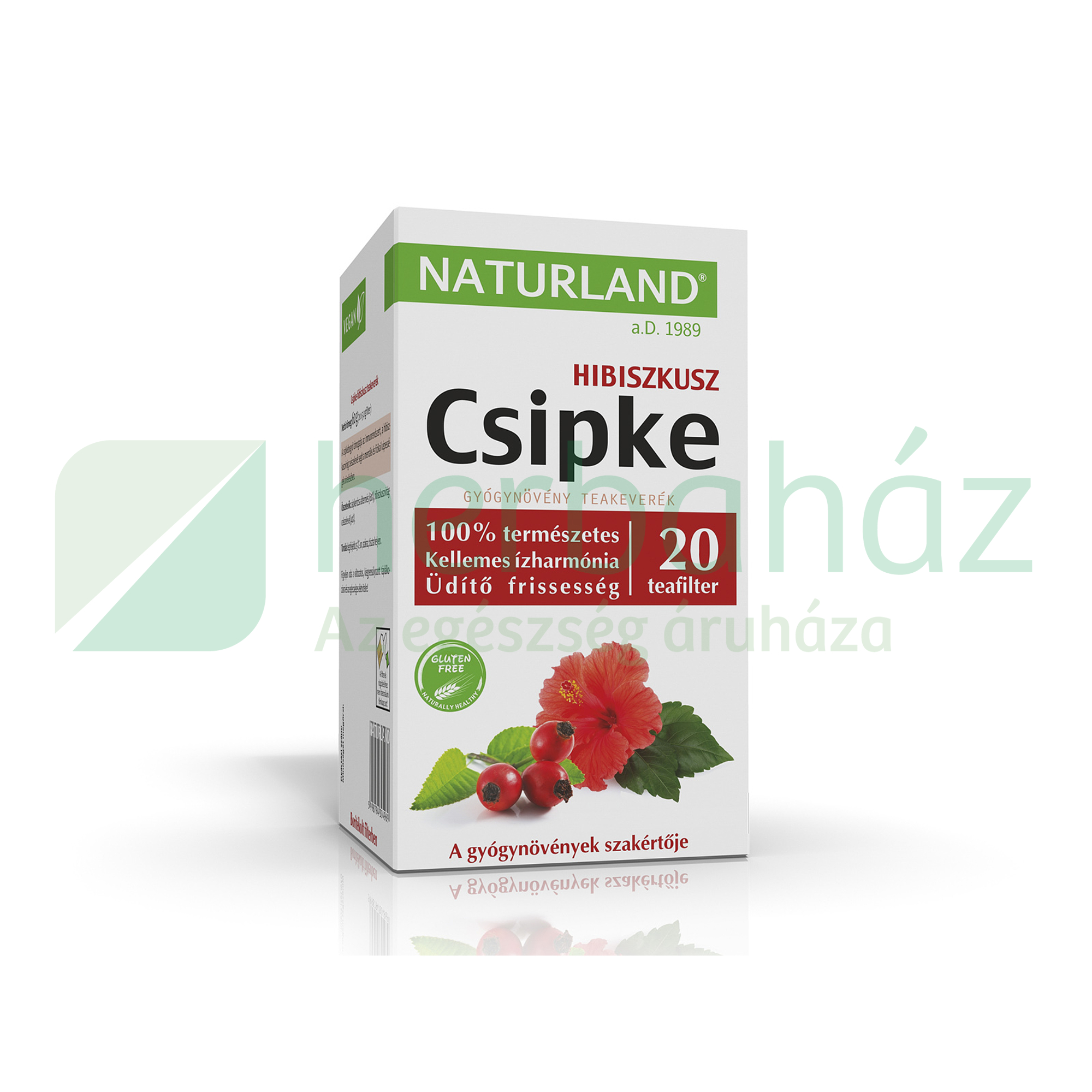 NATURLAND TEAKEVERÉK CSIPKE-HIBISZKUSZ FILTERES 20DB