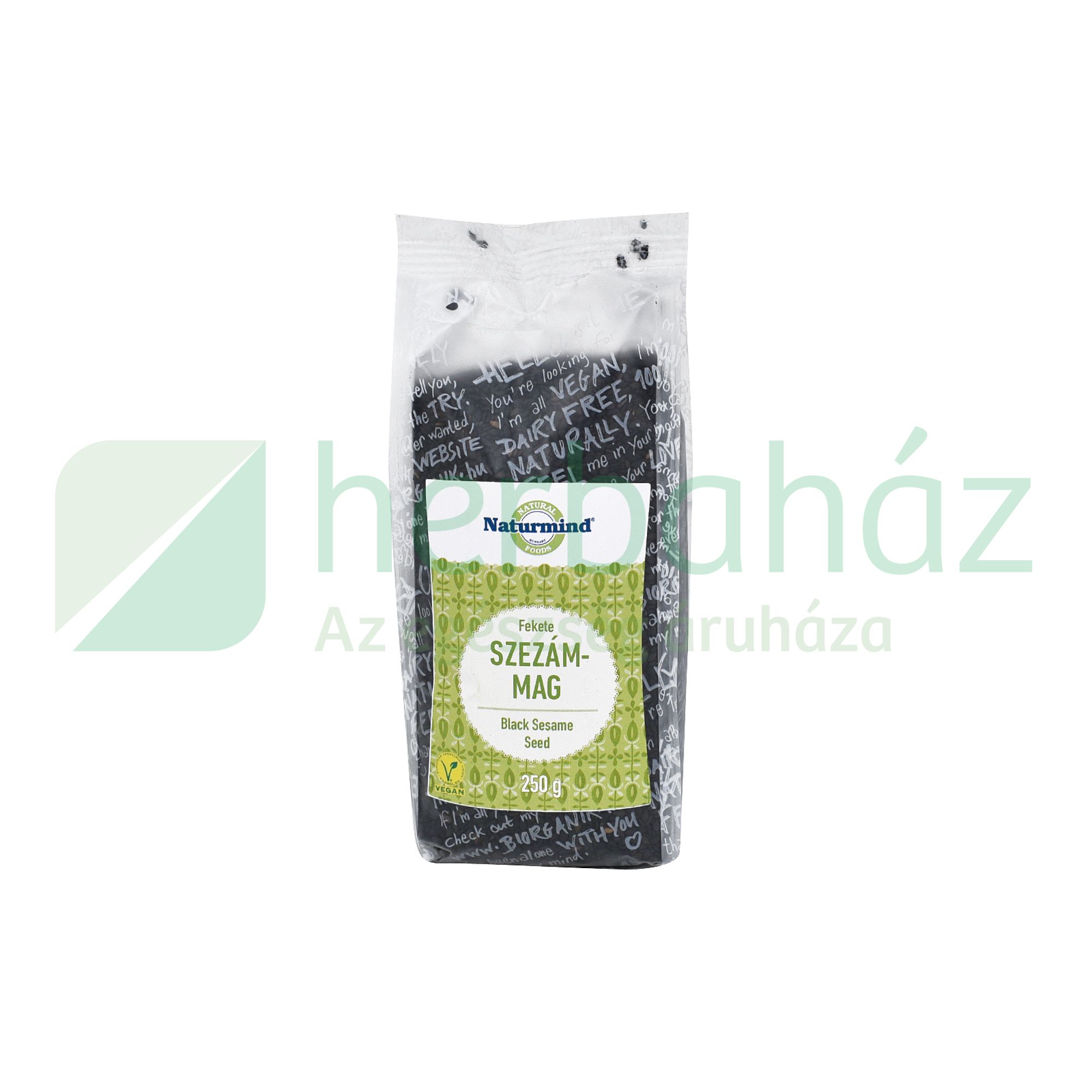 NATURMIND NATÚR FEKETE SZEZÁMMAG 250G