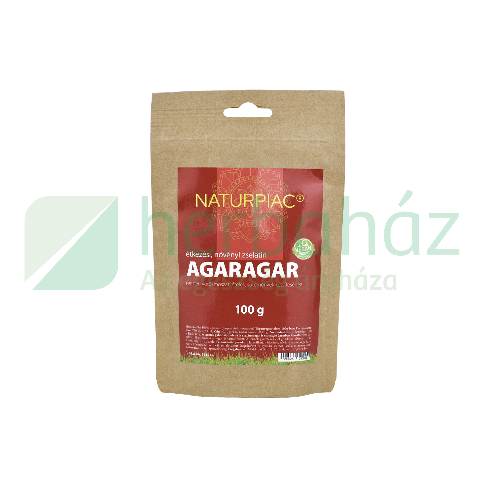 NATURPIAC AGAR-AGAR VEGÁN 100G