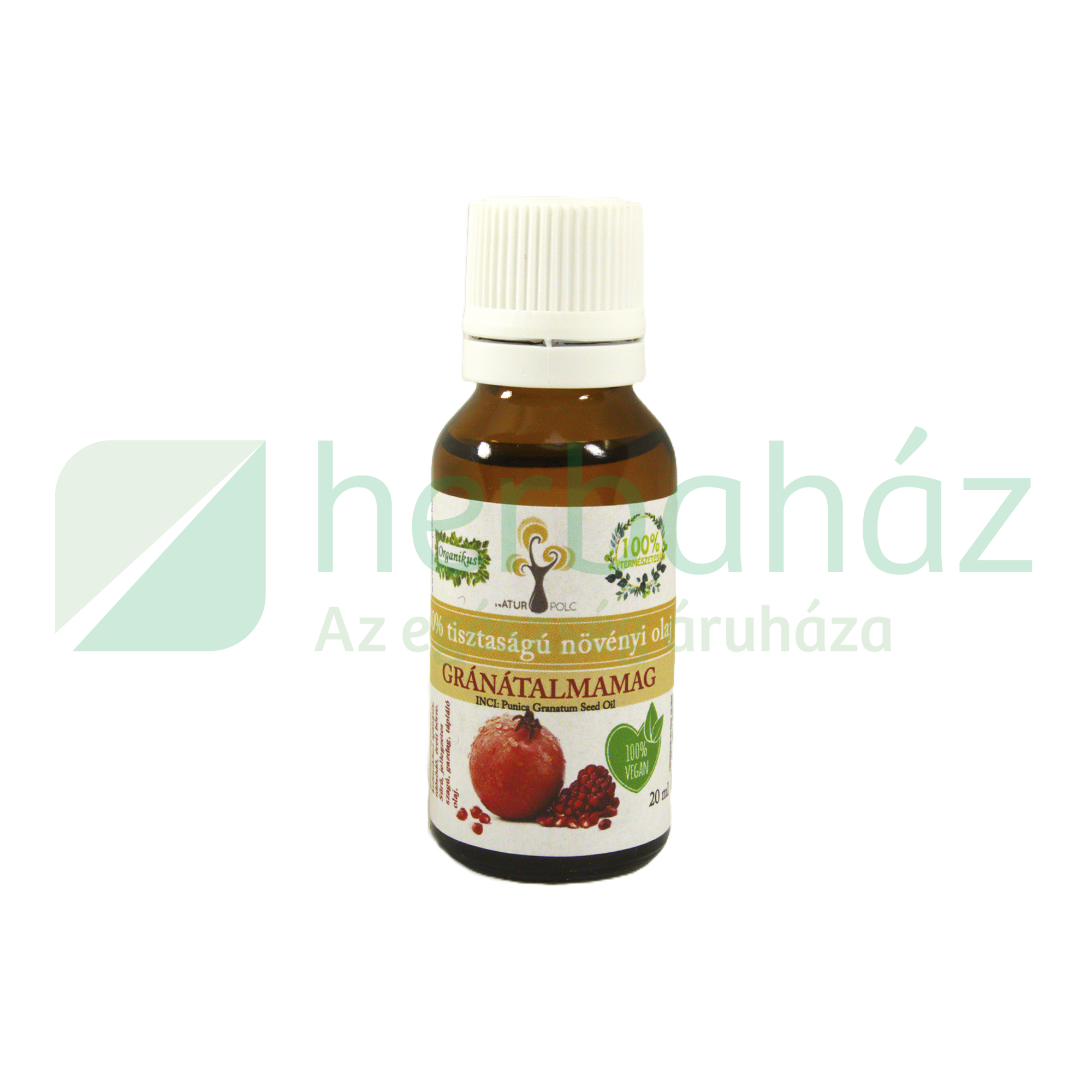 NATURPOLC 100% TISZTASÁGÚ GRÁNÁTALMAMAG OLAJ 20ML