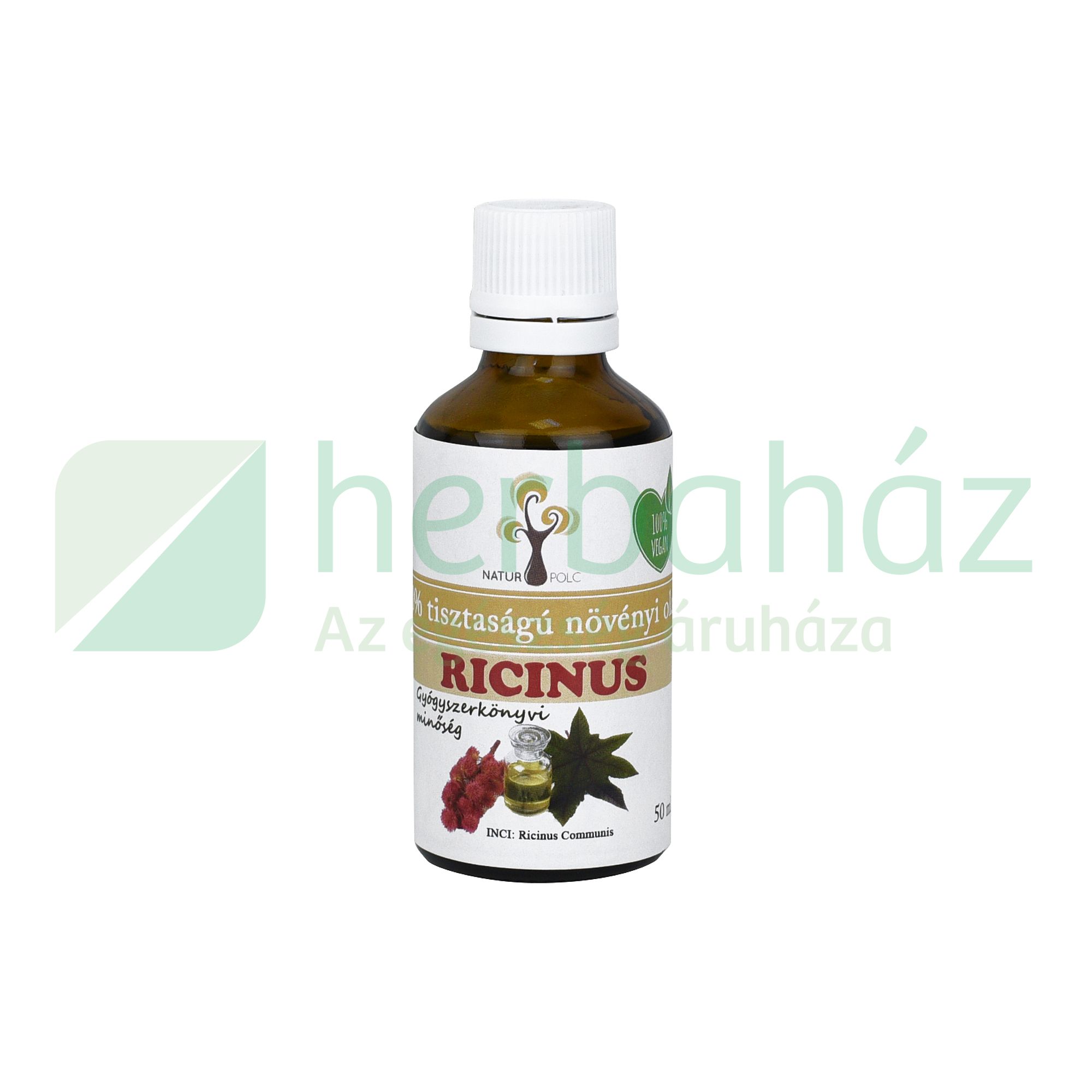 NATURPOLC RICINUS OLAJ GYÓGYSZERKÖNYVI MINŐSÉG 50ML