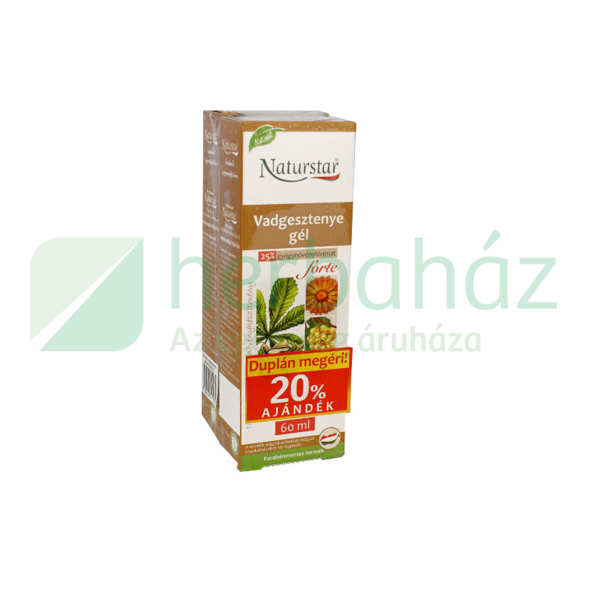 NATURSTAR VADGESZTENYE GÉL FORTE DUPLA 2X60ML