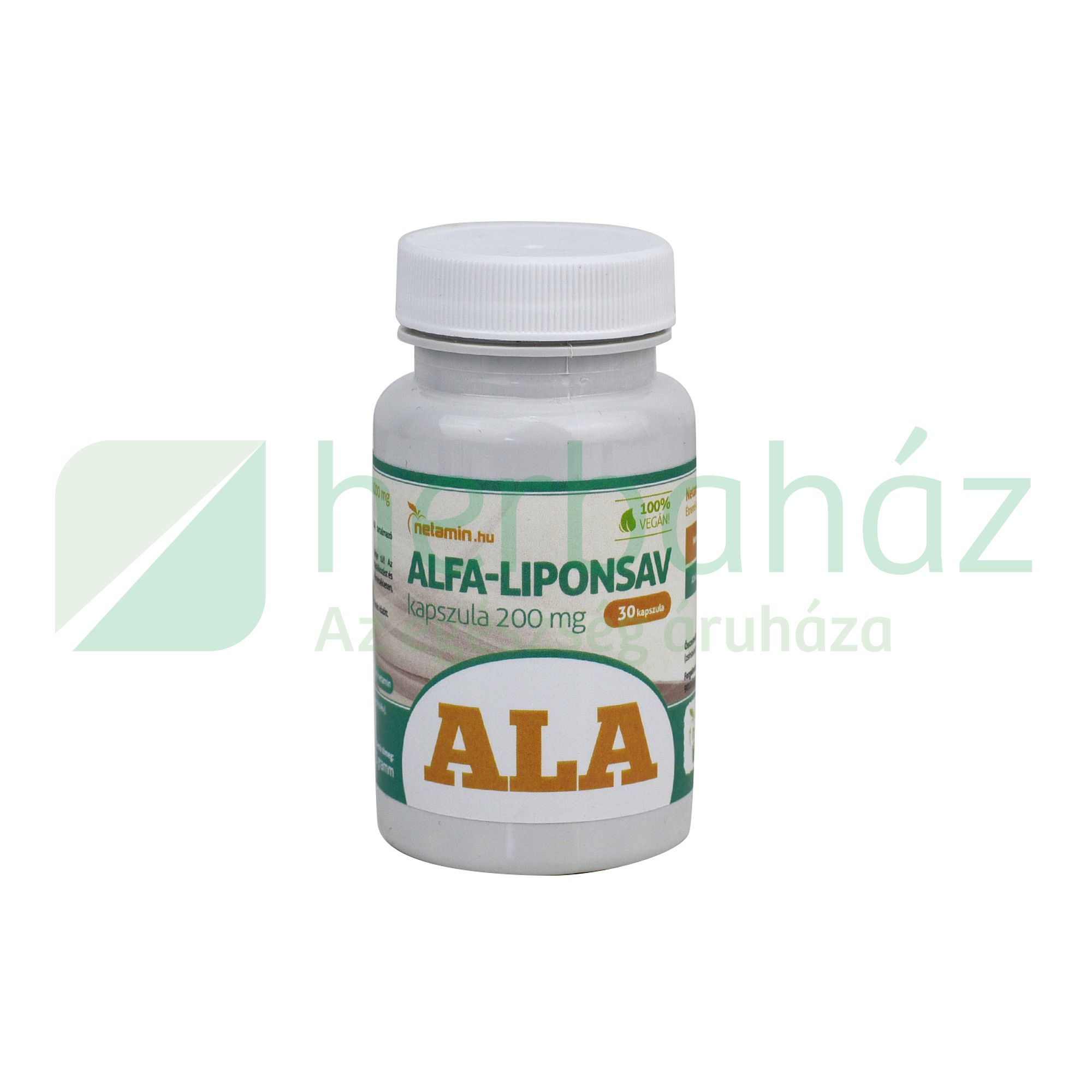 NETAMIN ALFA-LIPONSAV (ALA) KAPSZULA 200 MG 30DB