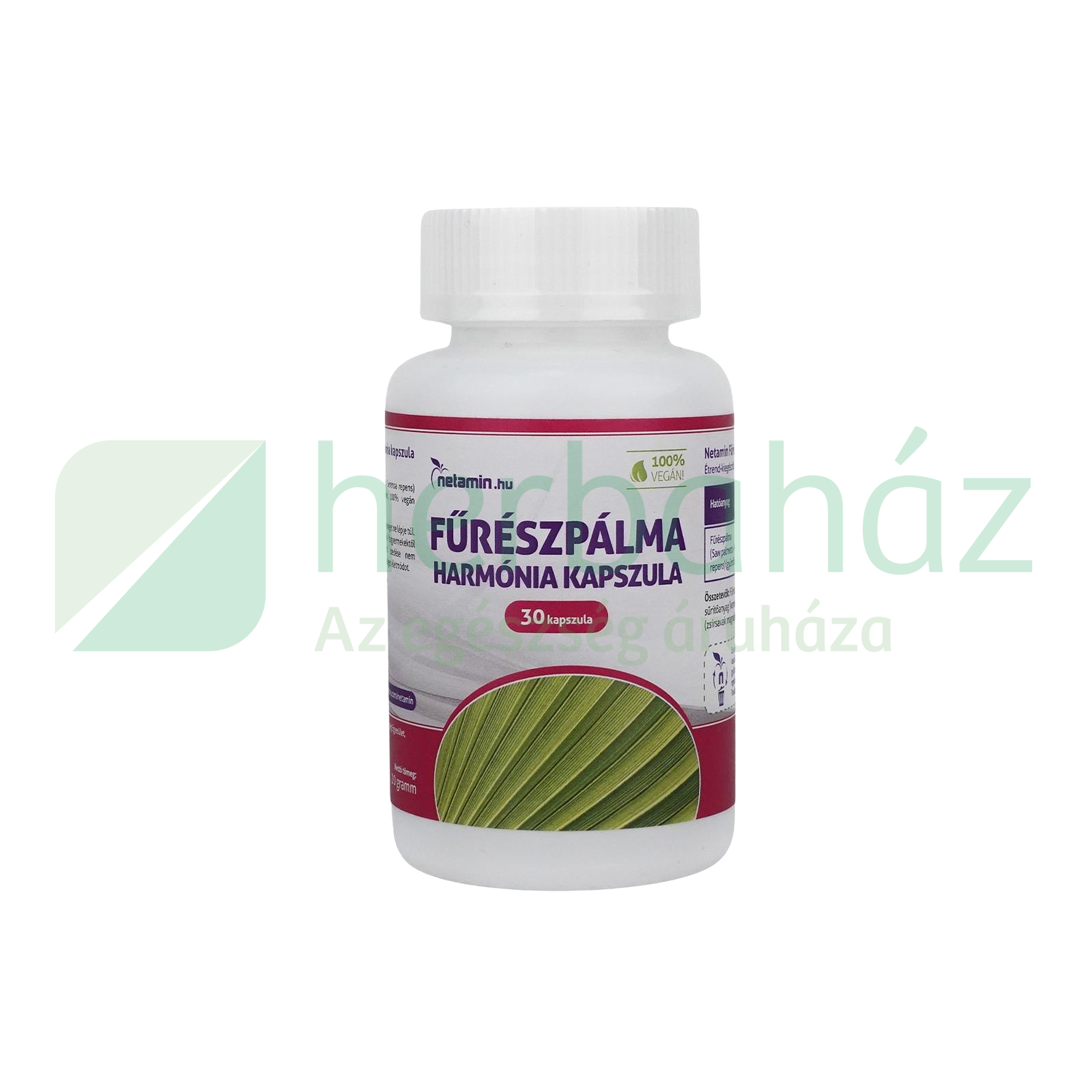 NETAMIN FŰRÉSZPÁLMA HARMÓNIA 450MG KAPSZULA 30DB