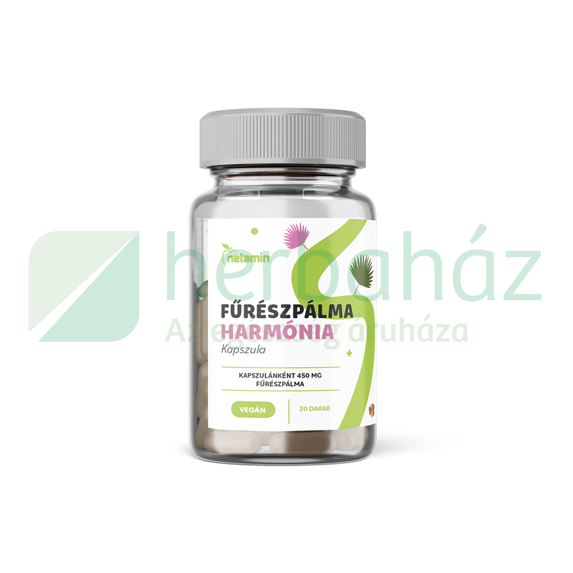 NETAMIN HARMÓNIA FŰRÉSZPÁLMA 450MG KAPSZULA 30DB