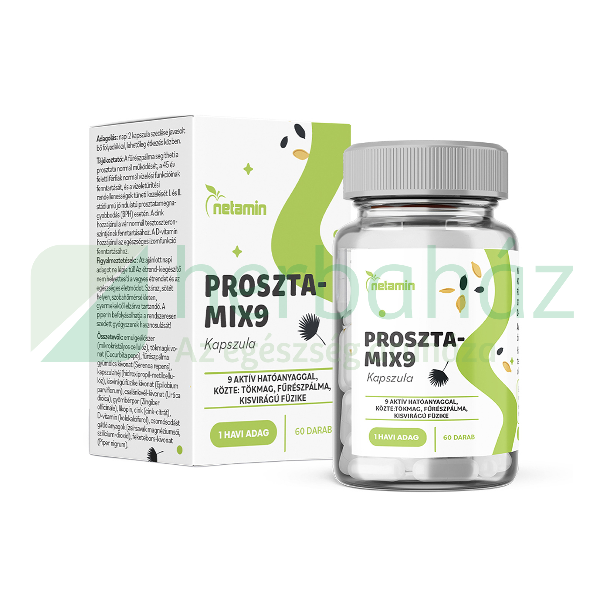 NETAMIN PROSZTAMIX9 KAPSZULA 60DB
