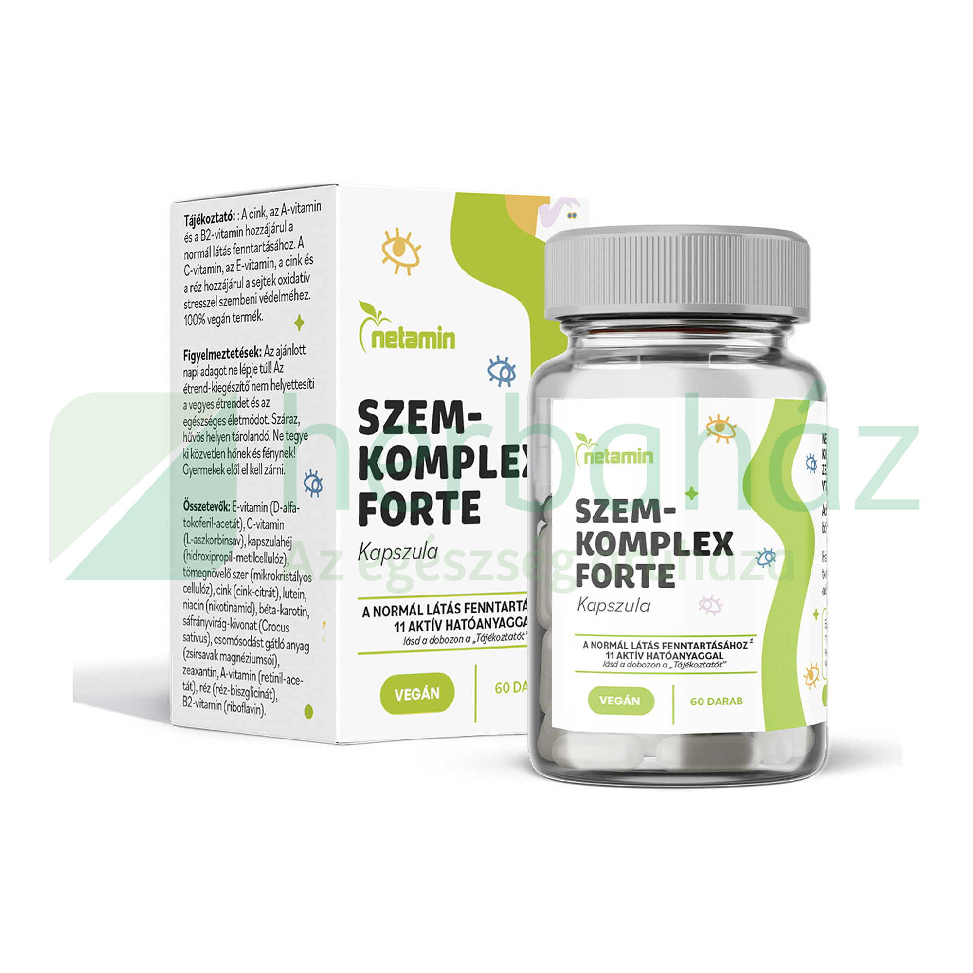 NETAMIN SZEMKOMPLEX FORTE KAPSZULA 60DB