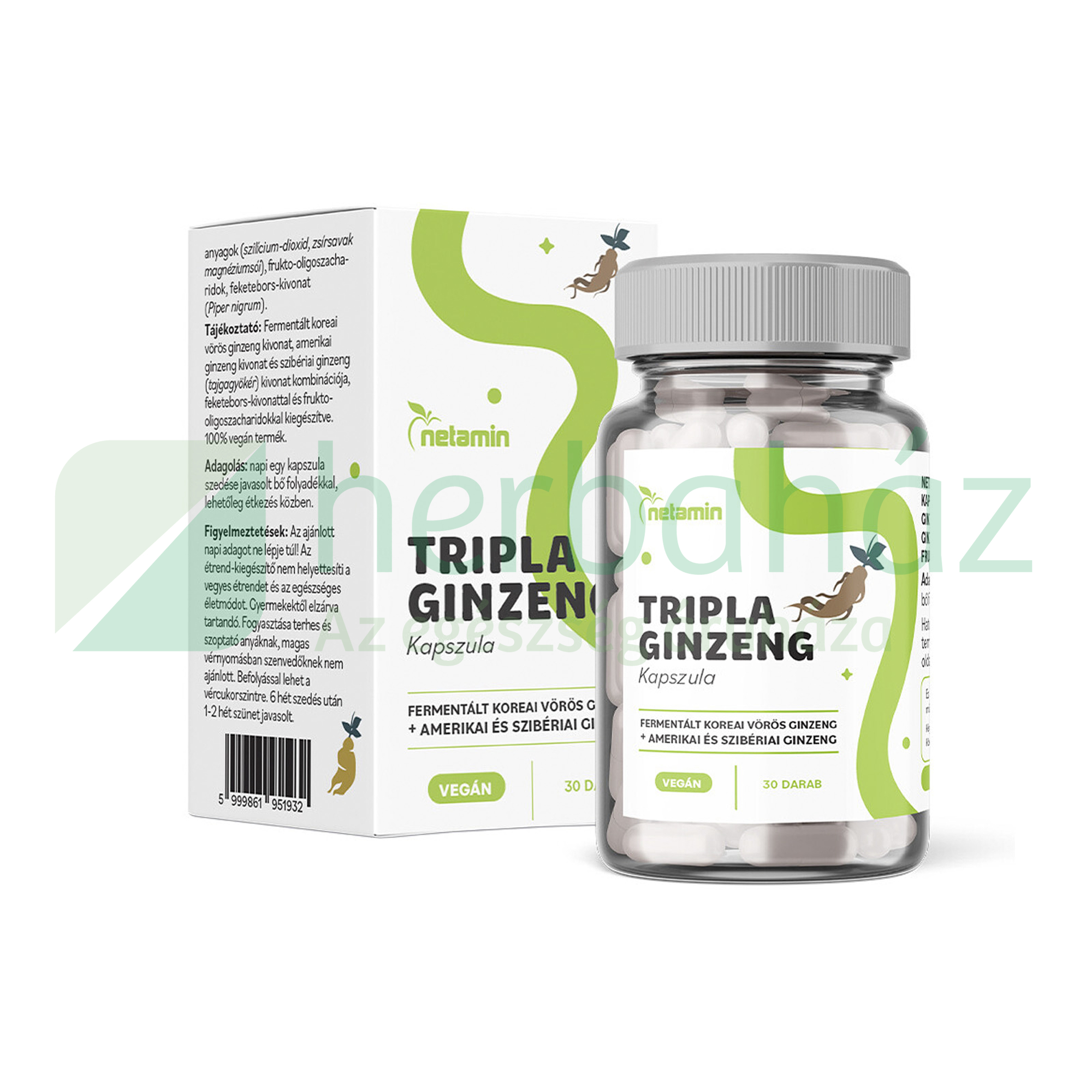 NETAMIN TRIPLA GINZENG KAPSZULA 30DB