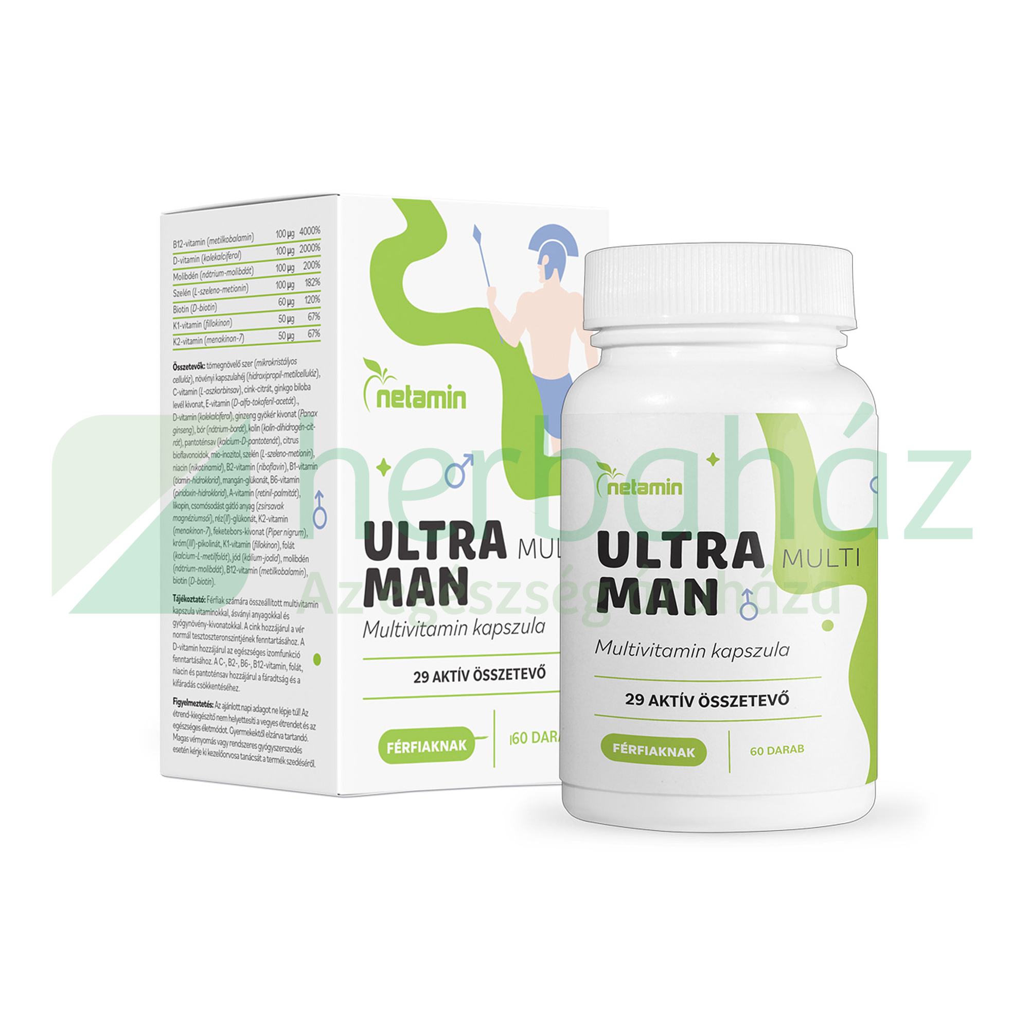 NETAMIN ULTRA MULTI MAN MULTIVITAMIN FÉRFIAKNAK KAPSZULA 60DB