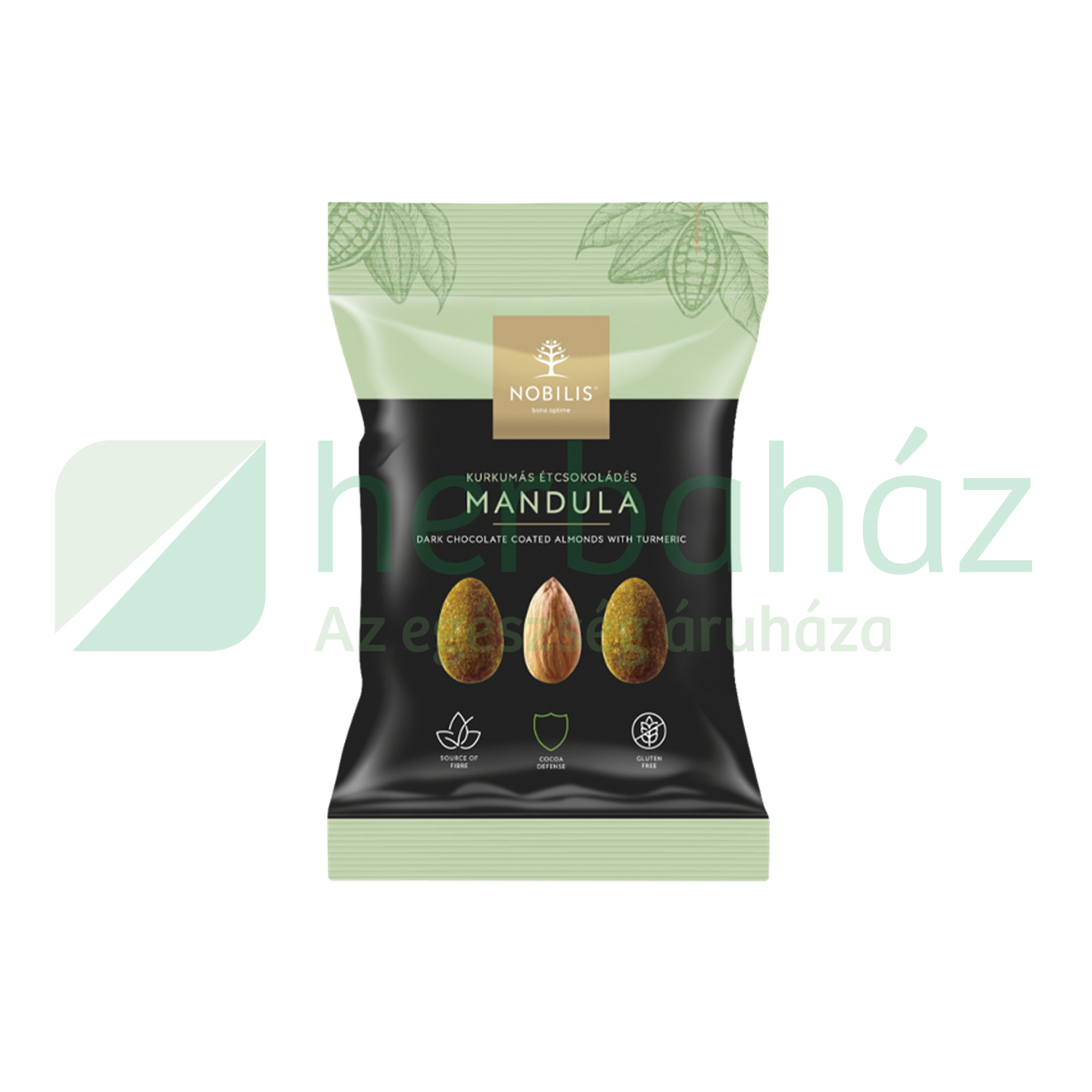 NOBILIS ANTIOX KURKUMÁS-CITROMOS ÉTCSOKOLÁDÉS MANDULA 50G