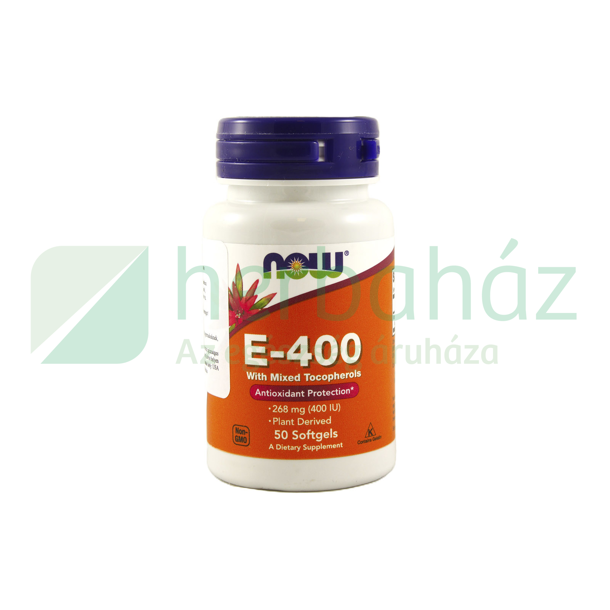 NOW E-400 ANTIOXIDANT LÁGYZSELATIN KAPSZULA 50DB
