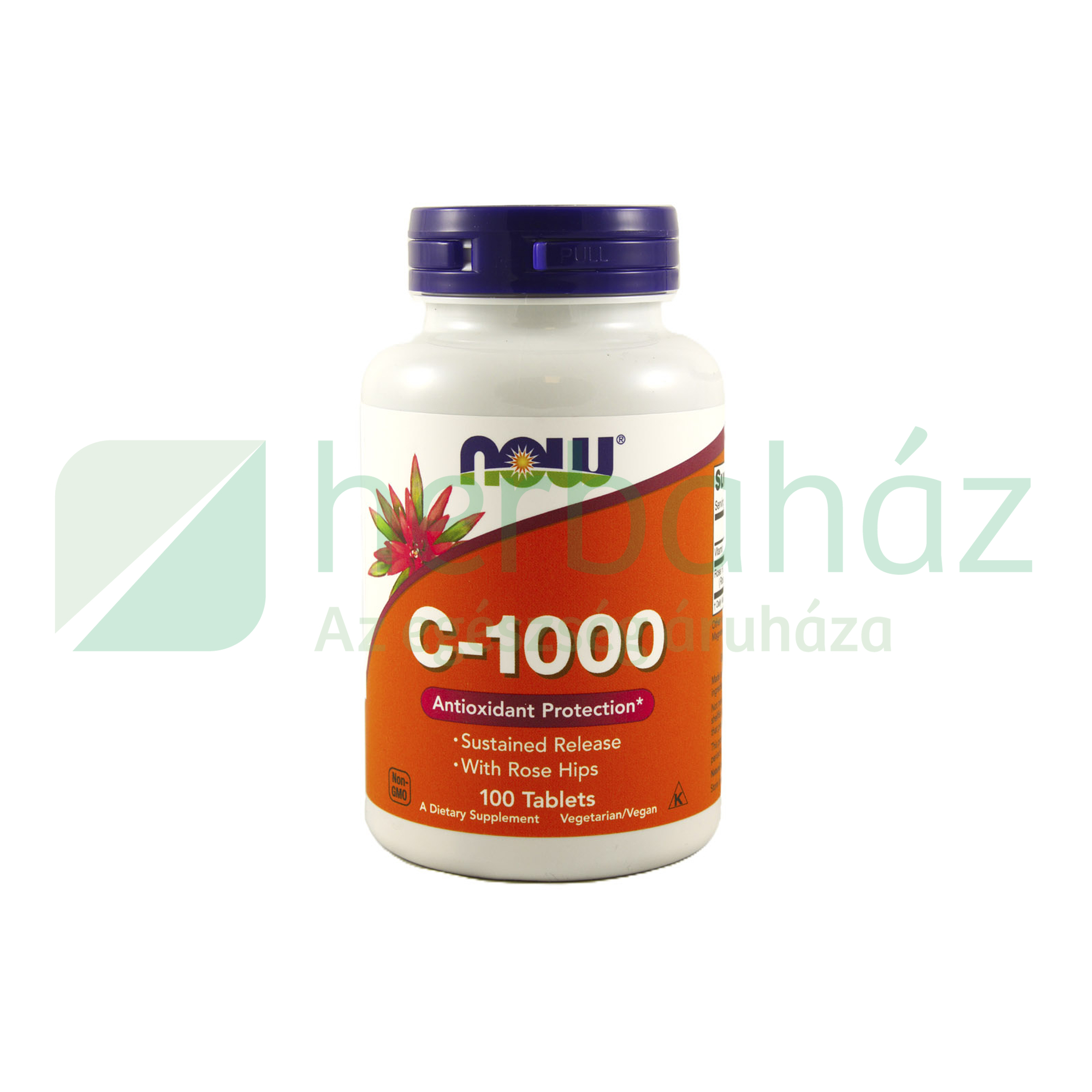 NOW VITAMIN C-1000MG + CSIPKEBOGYÓ TABLETTA 100DB