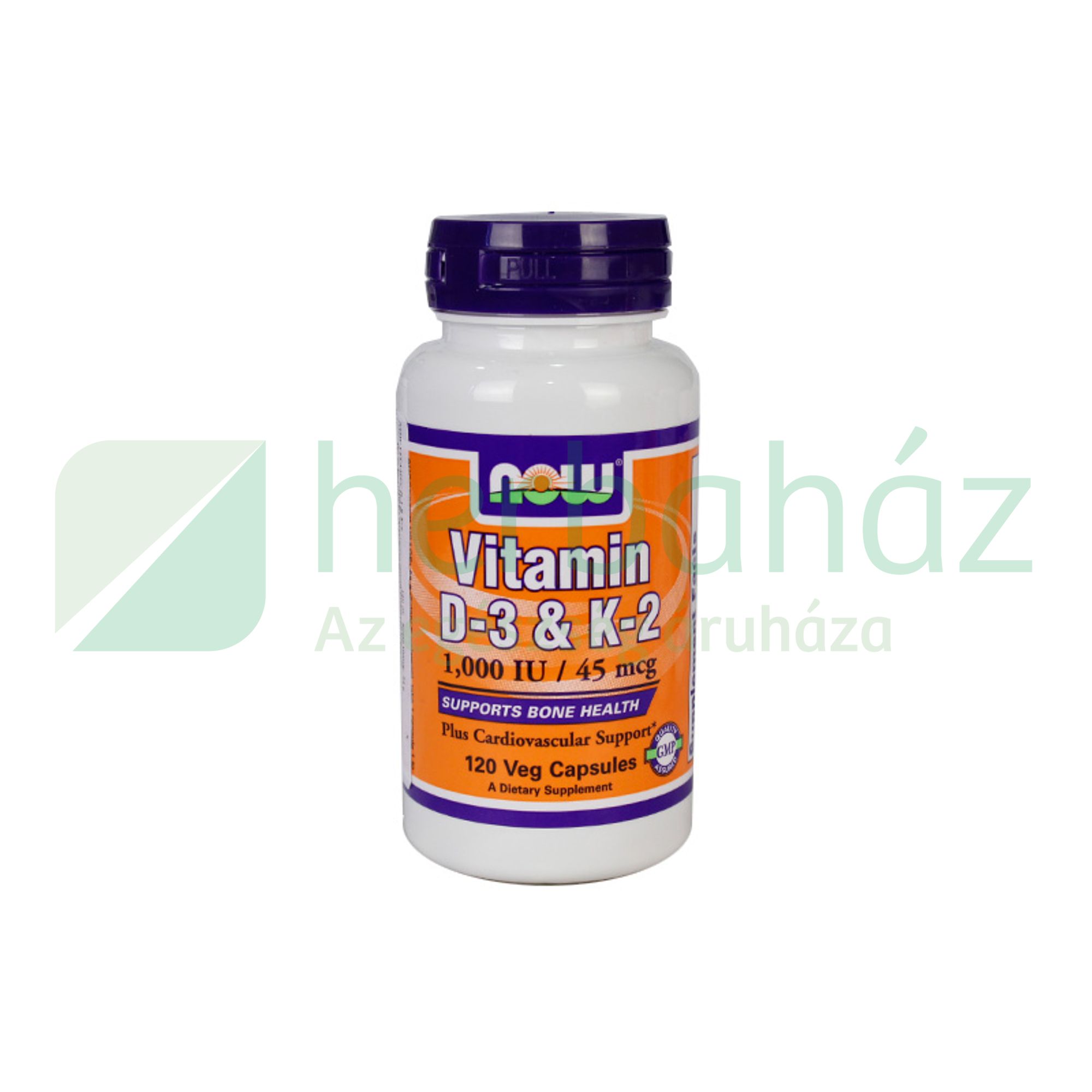 NOW  VITAMIN D-3 & K-2 KAPSZULA 120 DB