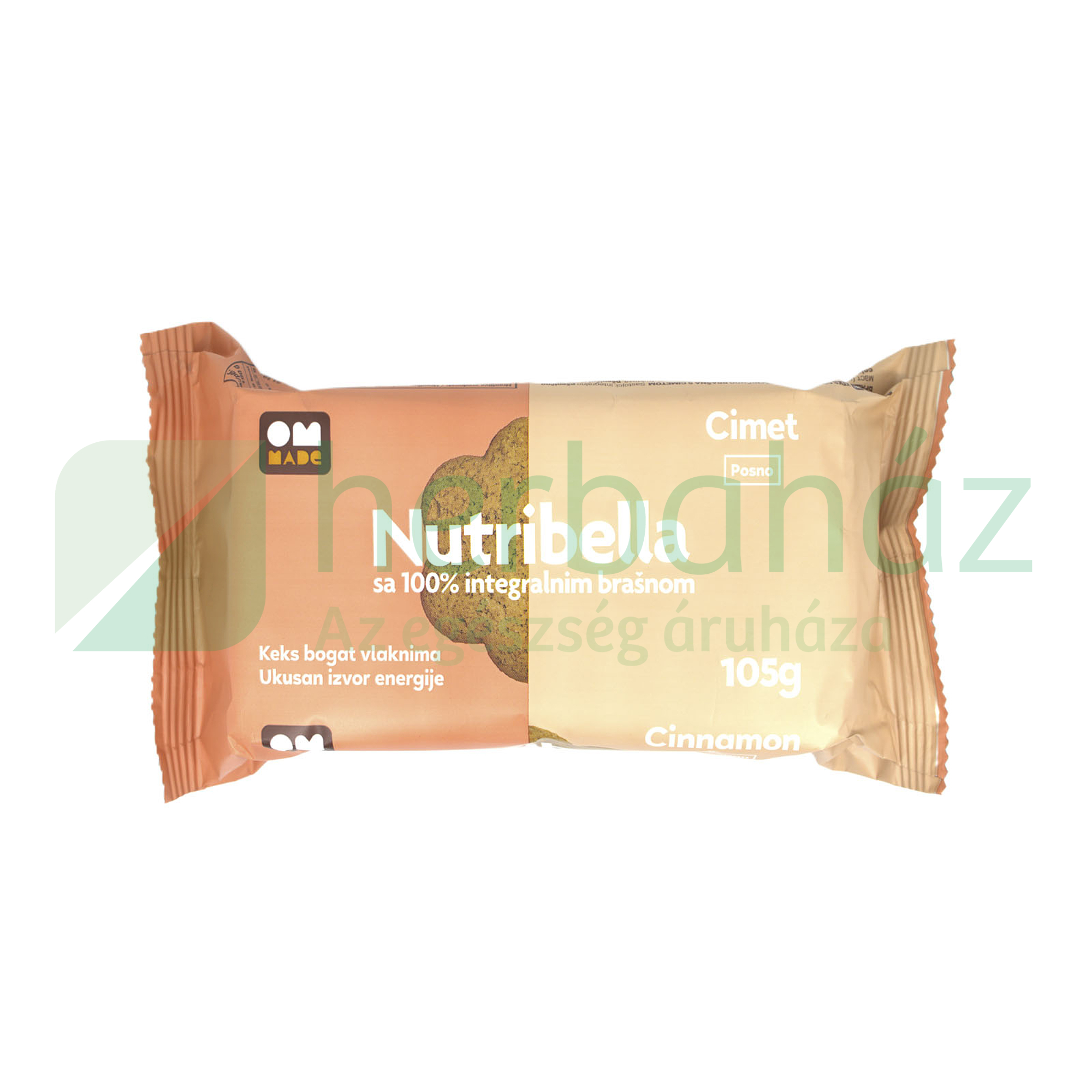 NUTRIBELLA FAHÉJAS KEKSZ FRUKTÓZZAL 105G