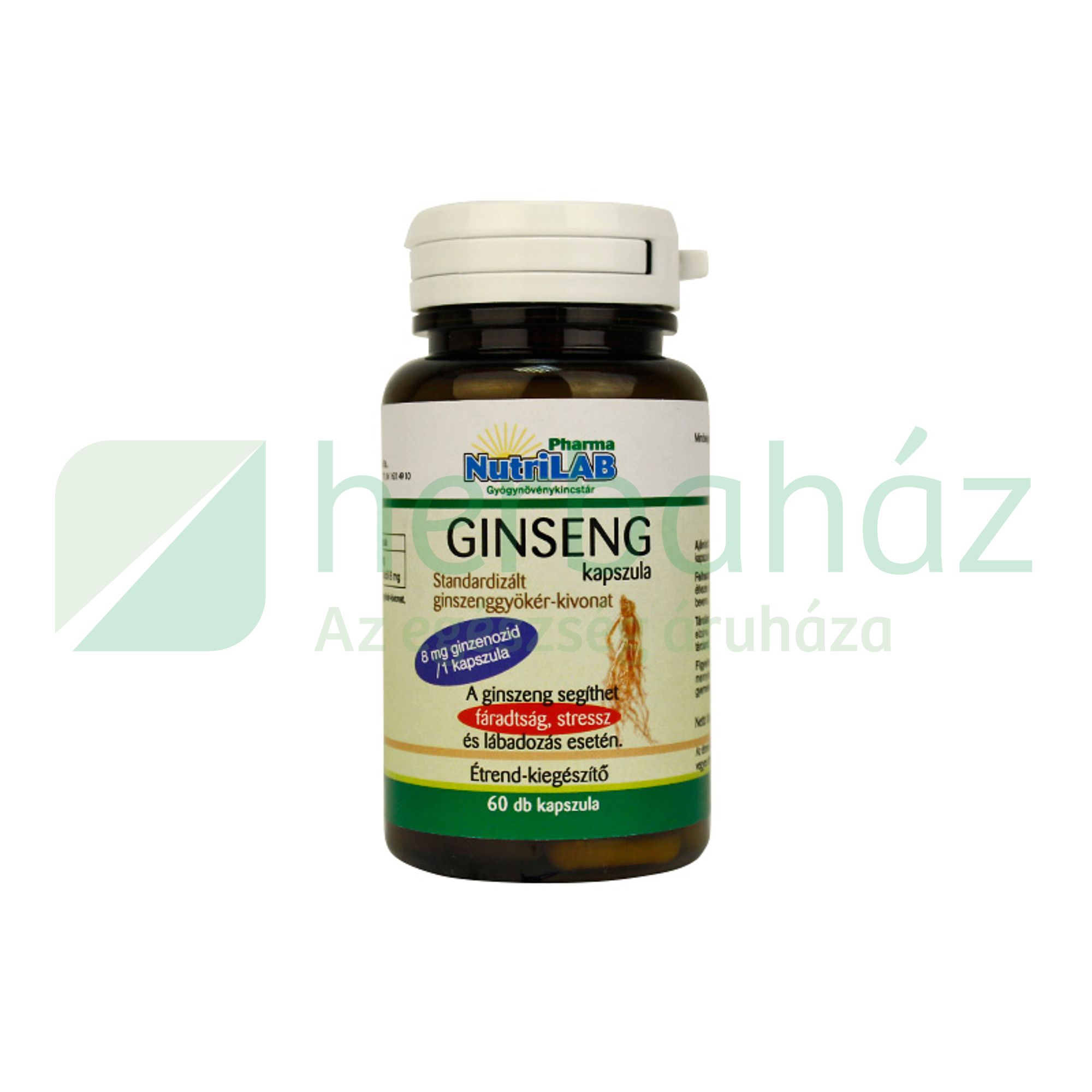 NUTRILAB GINSENG KAPSZULA 60DB