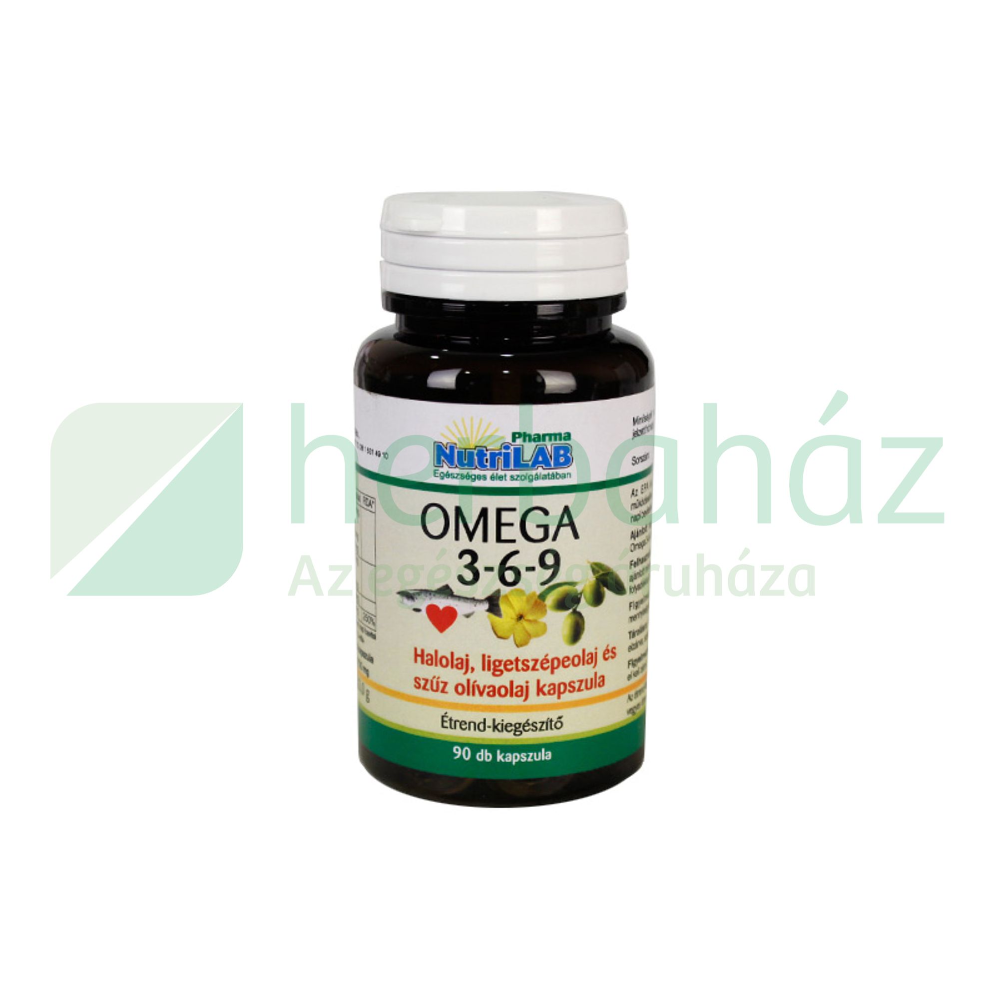 NUTRILAB OMEGA 369 500MG KAPSZULA 90DB Herbaház