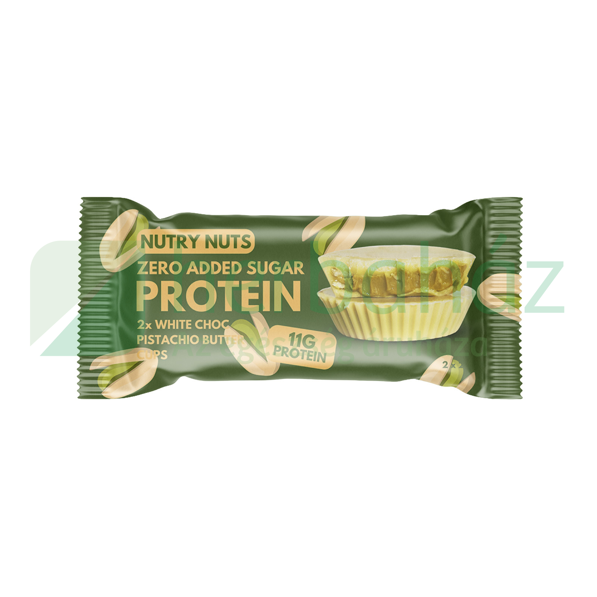 NUTRY NUTS PROTEIN PISZTÁCIAVAJAS CSOKIKORONG - FEHÉRCSOKIS HCN 42G