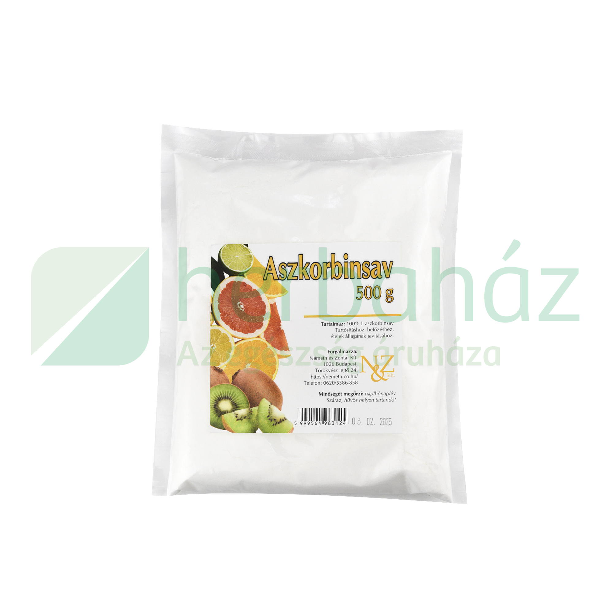 N&Z ASZKORBINSAV 500G