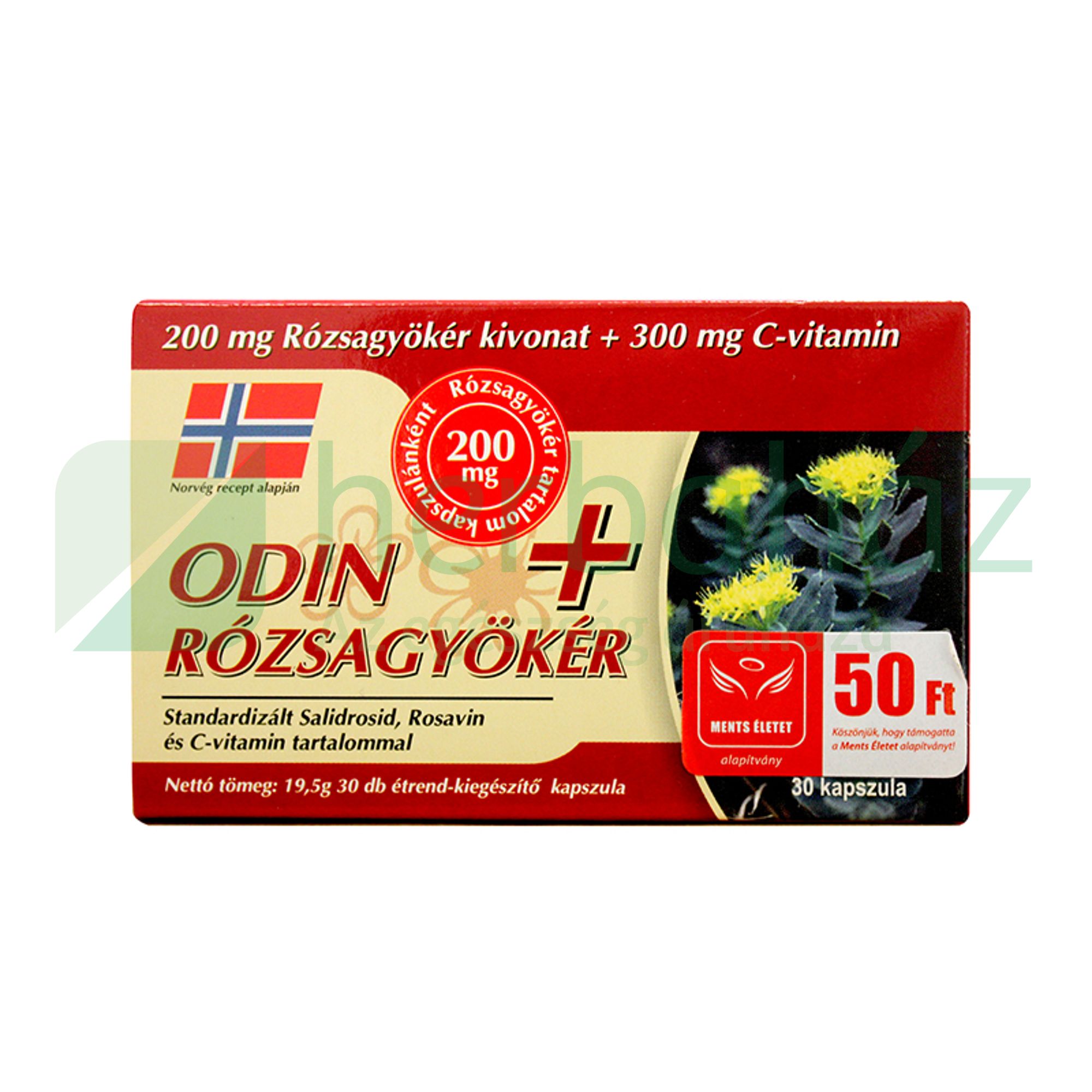 ODIN RÓZSAGYÖKÉR PLUS KAPSZULA 30DB