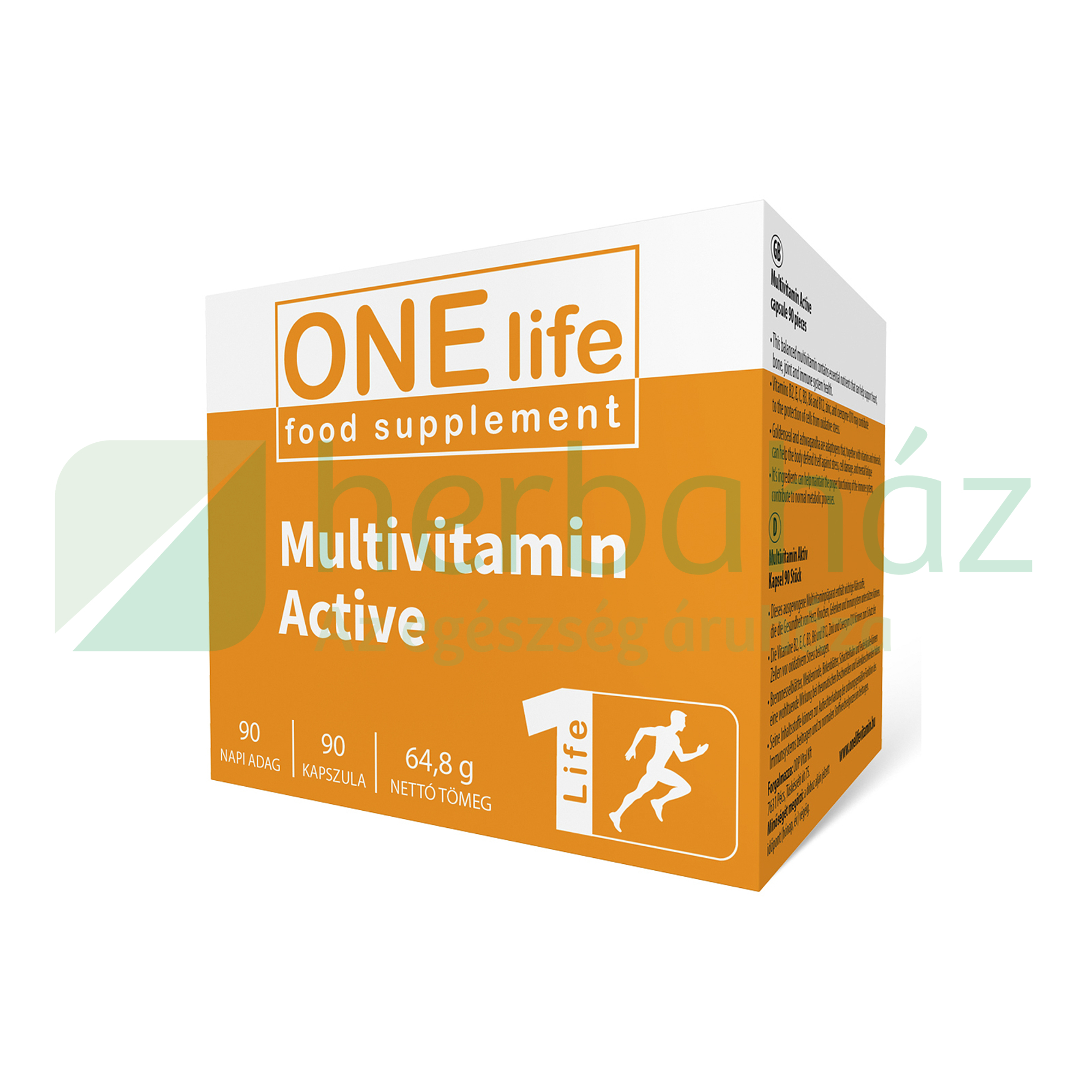 ONE LIFE MULTIVITAMIN AKTÍV KAPSZULA 90DB