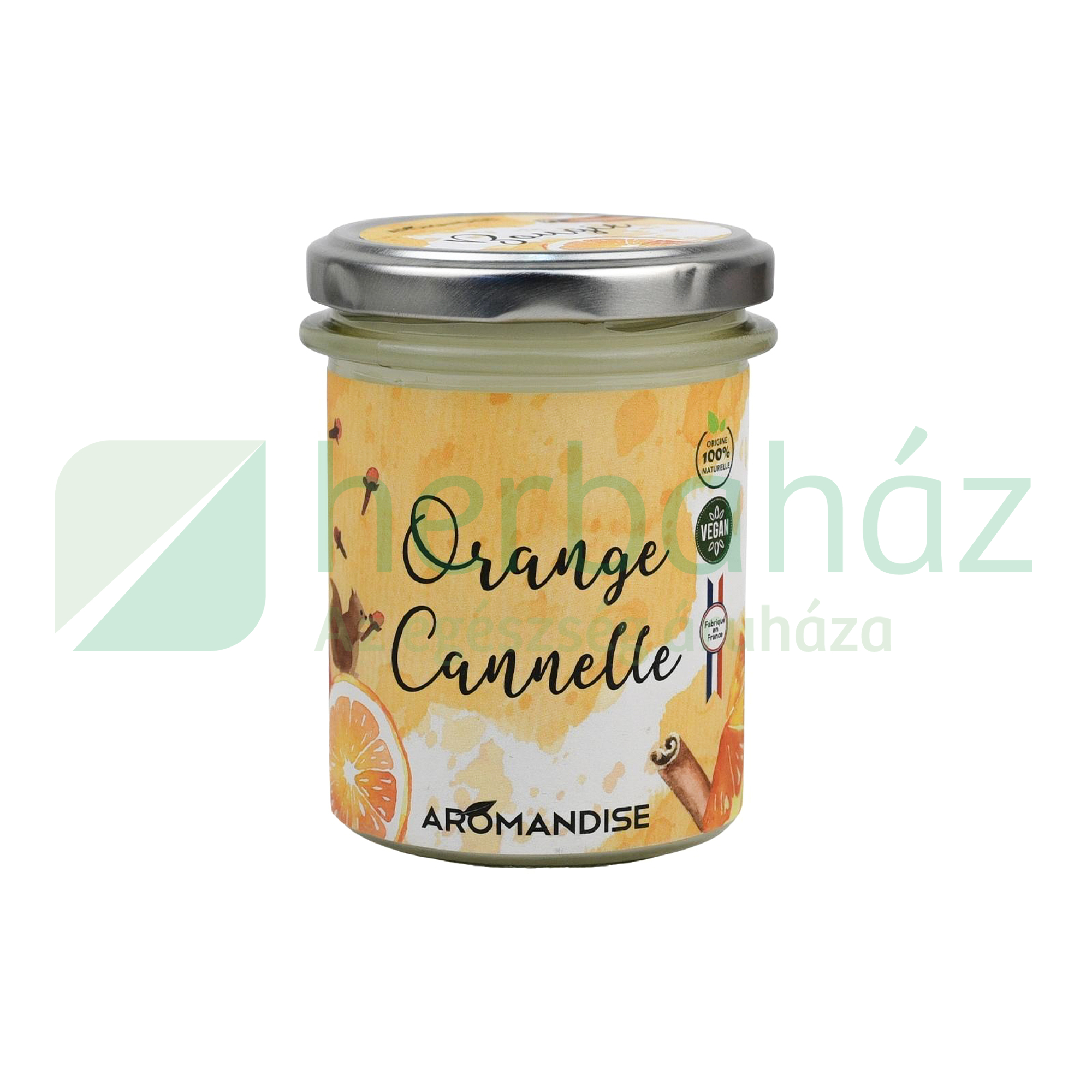 ORANGE CANELLE AROMAGYERTYA NARANCS-FAHÉJ 1DB