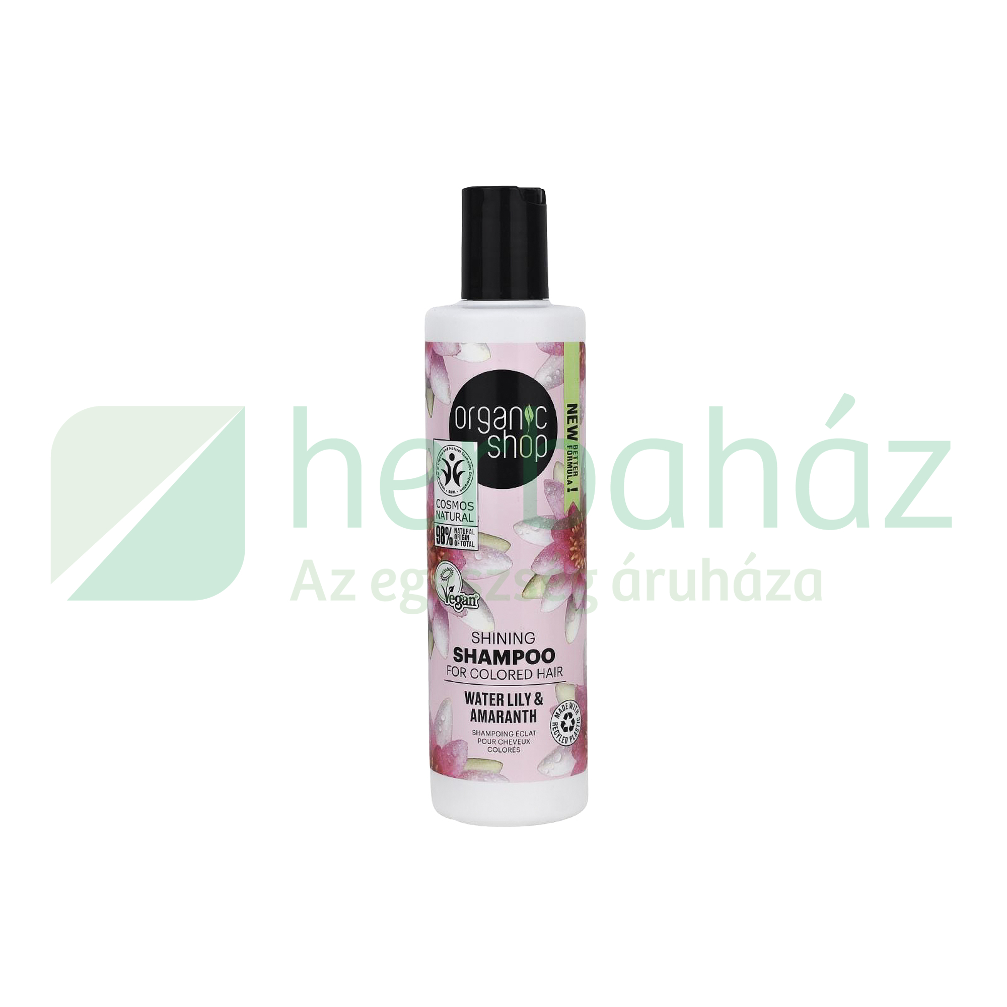 ORGANIC SHOP SHINE SAMPON VÍZILILIOMMAL ÉS AMARÁNTTAL  280ML