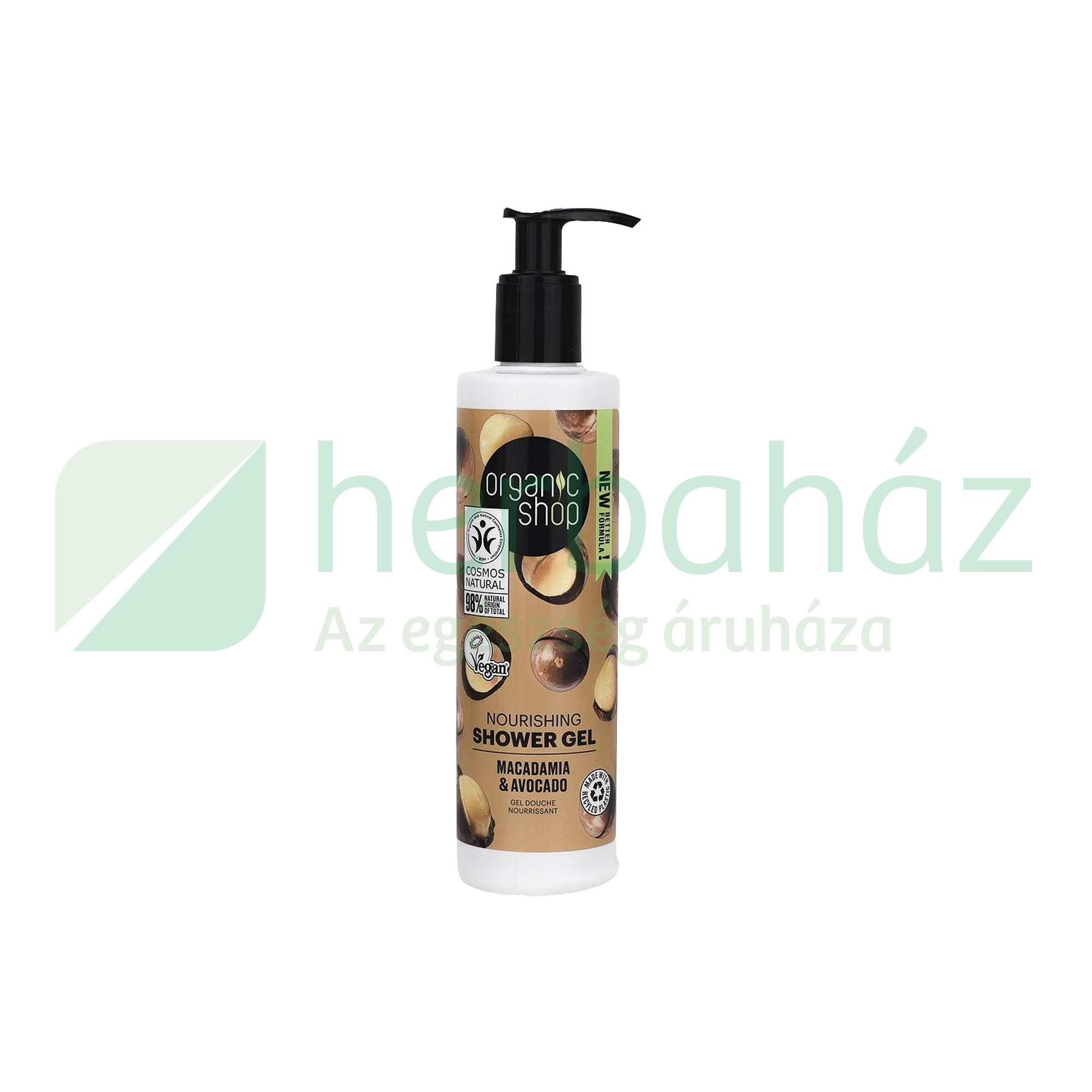 ORGANIC SHOP WELLNESS TUSFÜRDŐ MAKADÁMDIÓVAL ÉS AVOKÁDÓVAL 280ML