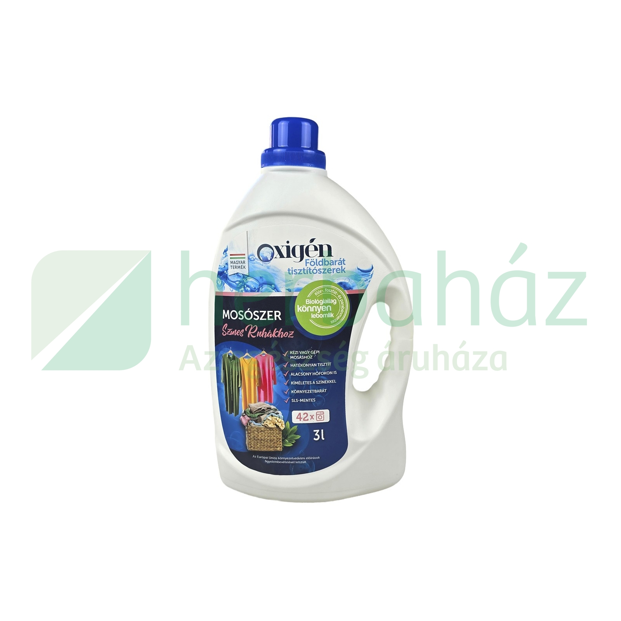 OXIGÉN FÖLDBARÁT FOLYÉKONY MOSÓSZER SZÍNES RUHÁKHOZ 3000ML