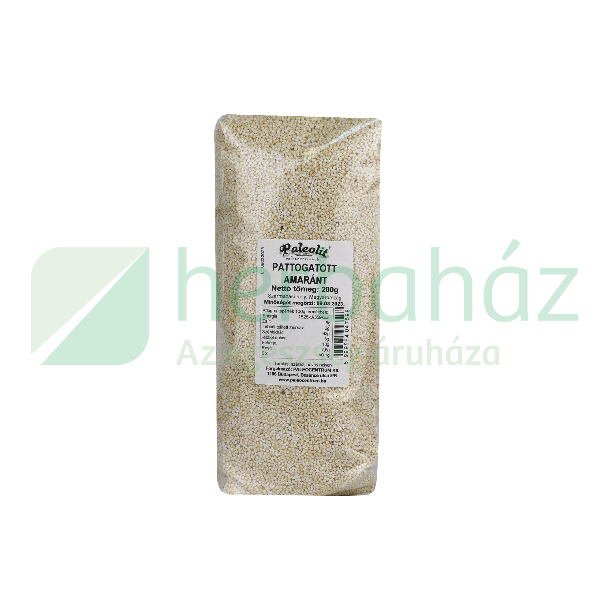 PALEOLIT PATTOGATOTT AMARÁNT 200G