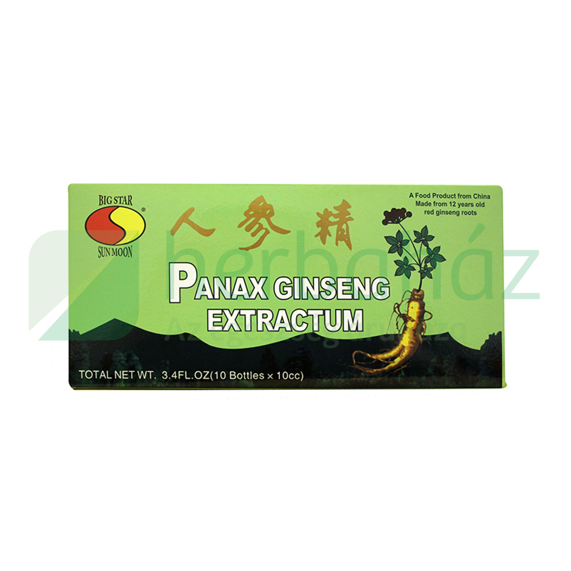 SUN MOON PANAX GINSENG EXTRAKTUM AMPULLA 10X10ML