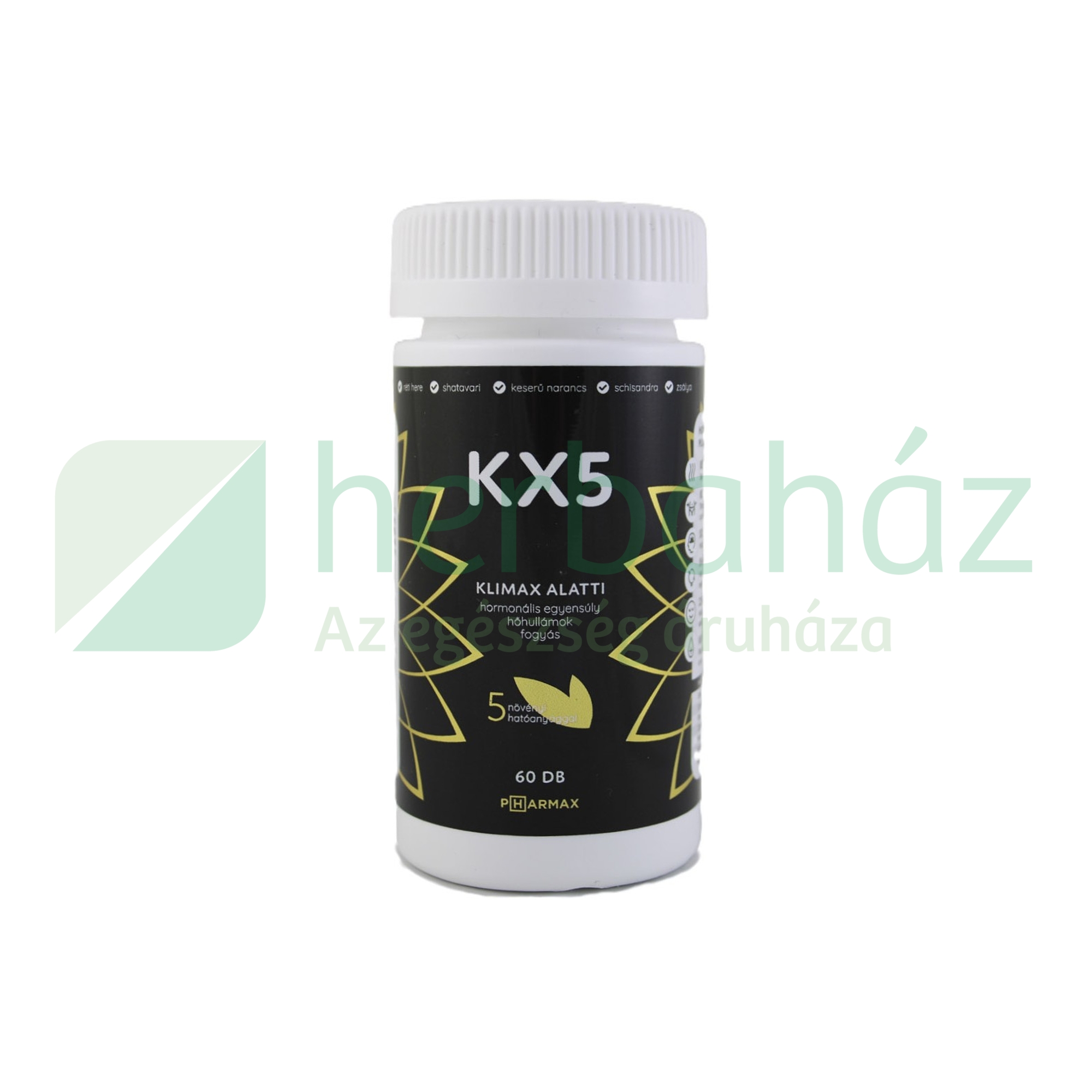 PHARMAX KX5 KLIMAX ALATTI ÉTREND-KIEGÉSZÍTŐ KAPSZULA 60DB