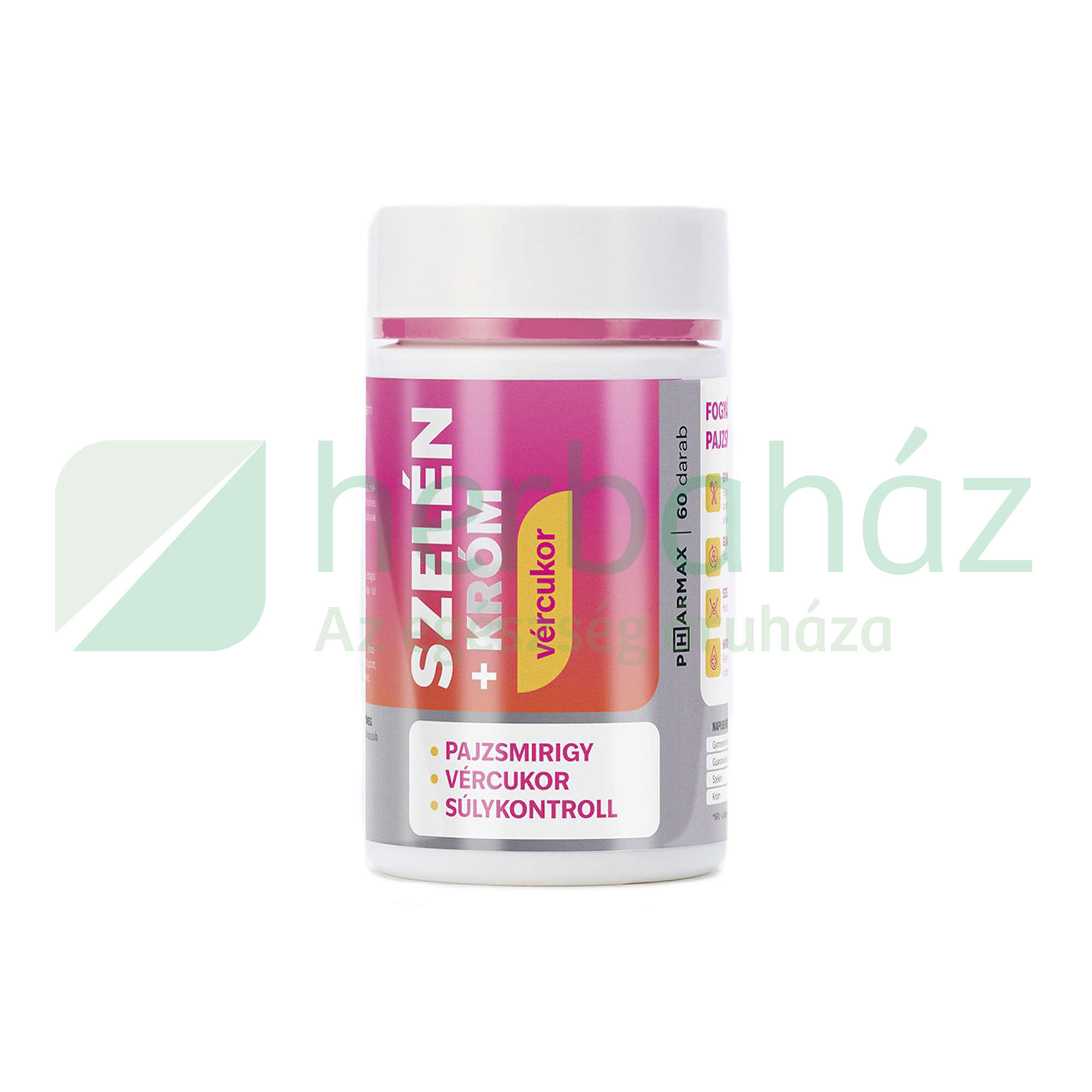 PHARMAX SZELÉN + KRÓM KAPSZULA 60DB
